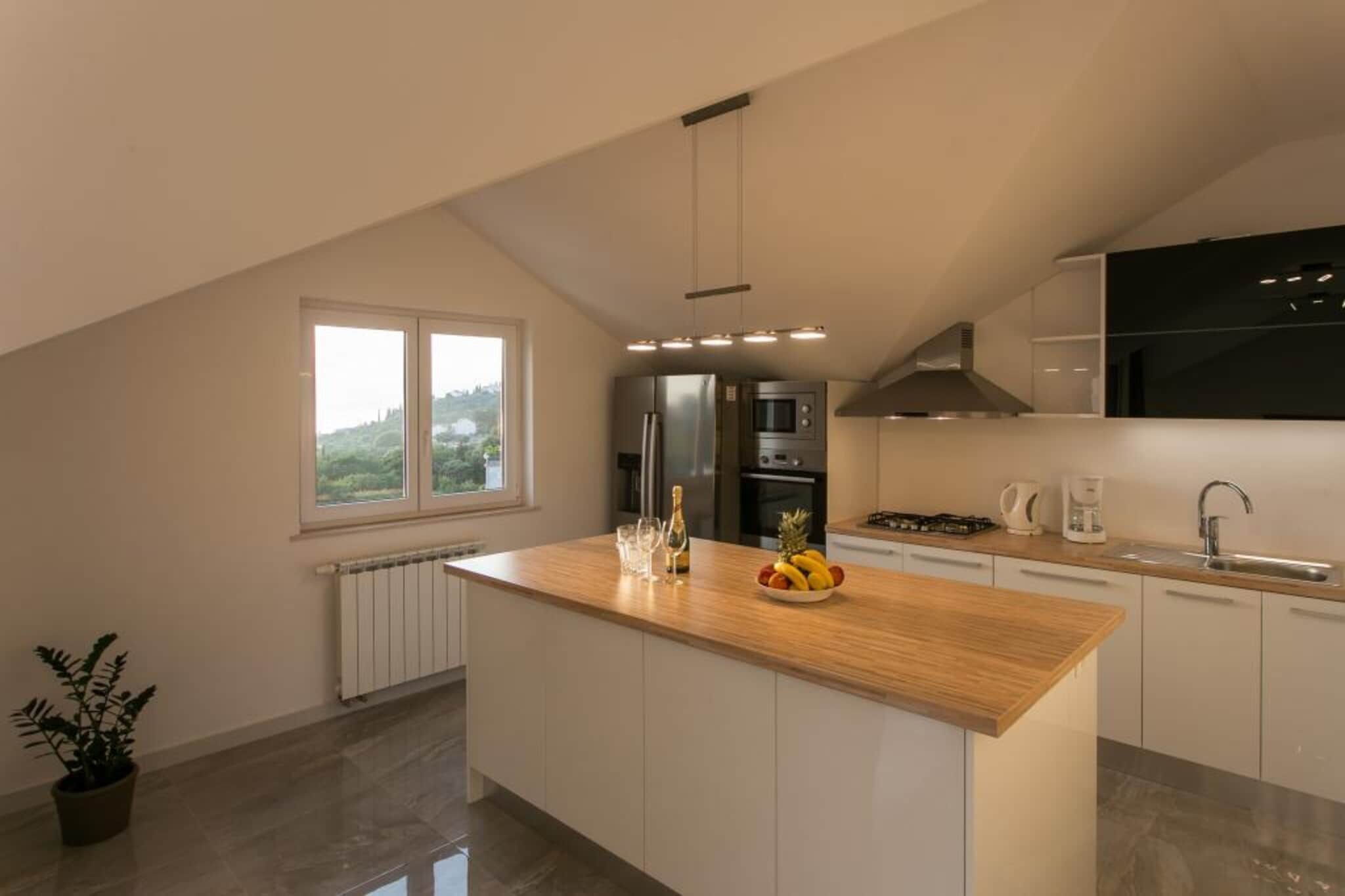 Apartments Villa Dubrovnik - Three Bedroom Apartment - Penthouse with Hot Tub-Keuken