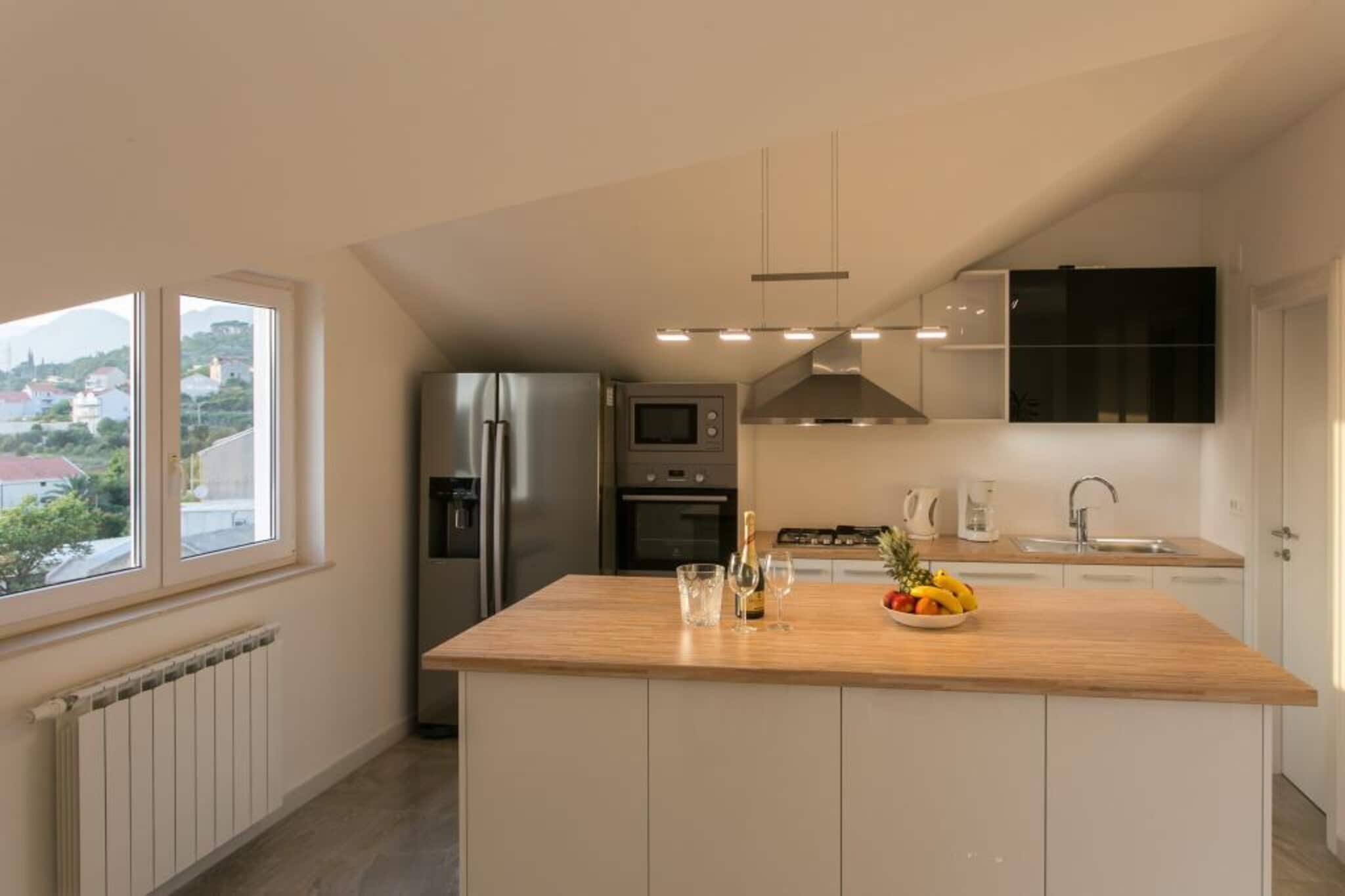 Apartments Villa Dubrovnik - Three Bedroom Apartment - Penthouse with Hot Tub-Keuken