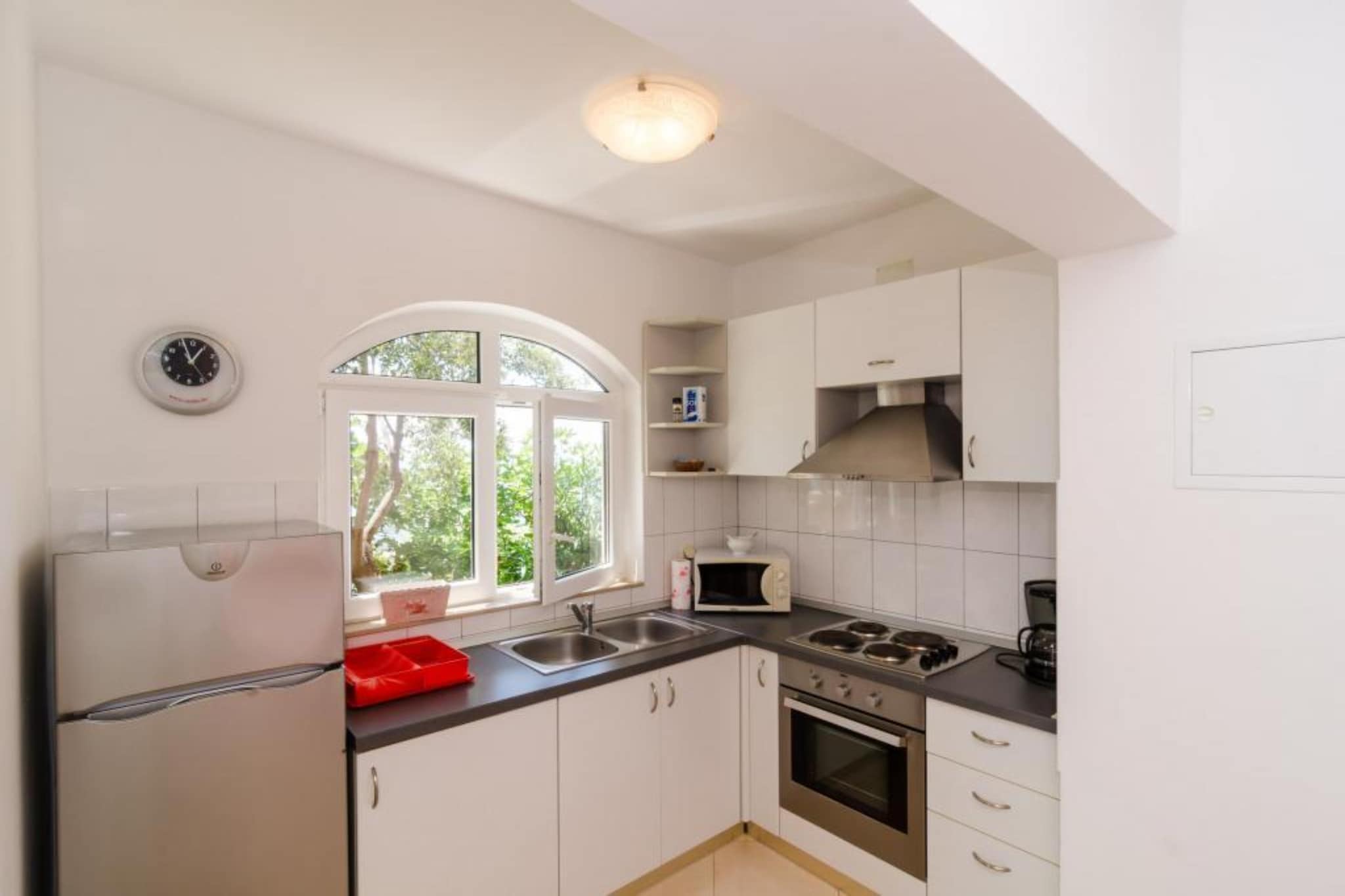 Apartments Plavac Mali- Comfort One Bedroom Apartment with Terrace and Sea View-Keuken
