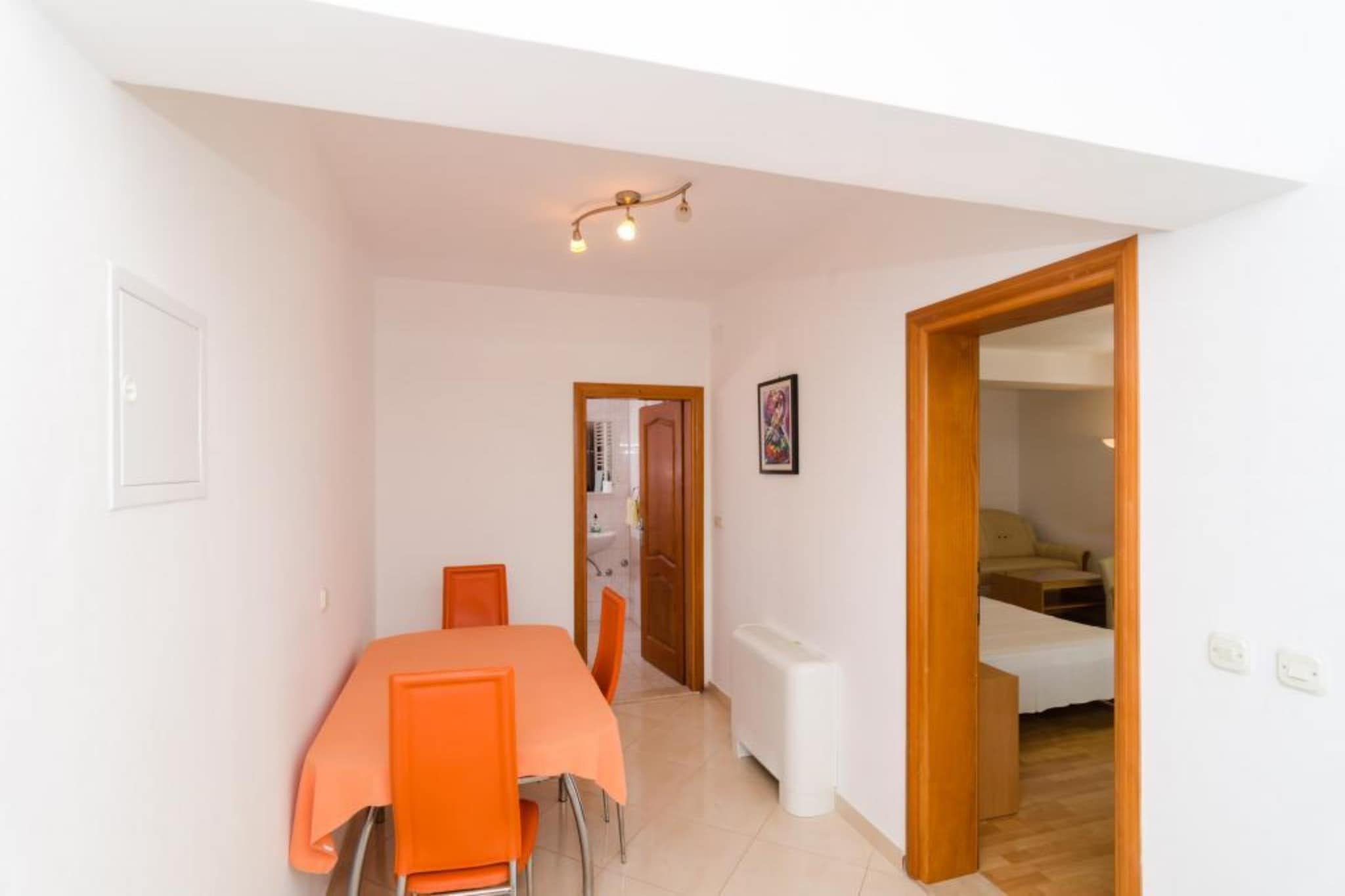 Apartments Plavac Mali- Comfort One Bedroom Apartment with Terrace and Sea View-Eetkamer