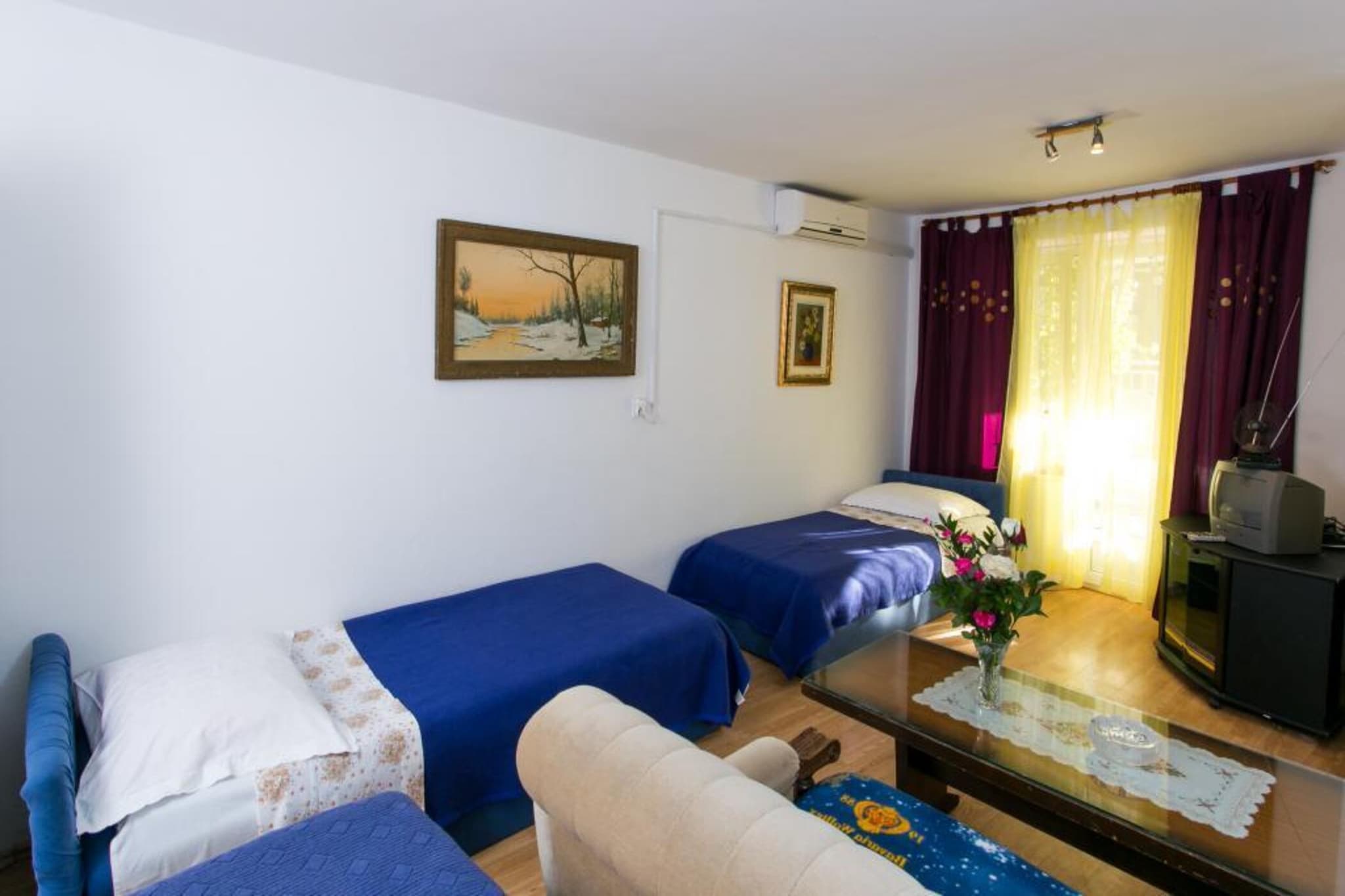Guest House Kusalo- One Bedroom Apartment with Terrace (Apartman 4)-Schlafzimmer