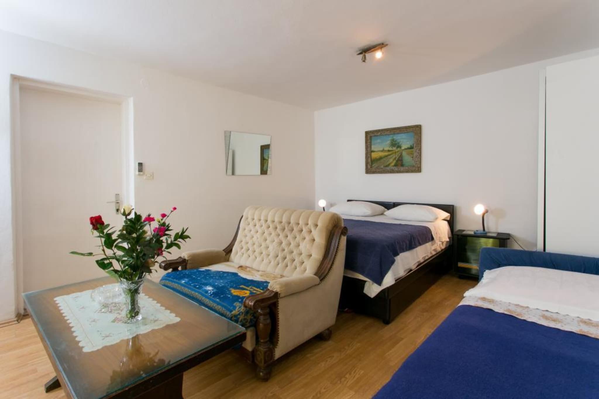 Guest House Kusalo- One Bedroom Apartment with Terrace (Apartman 4)-Schlafzimmer