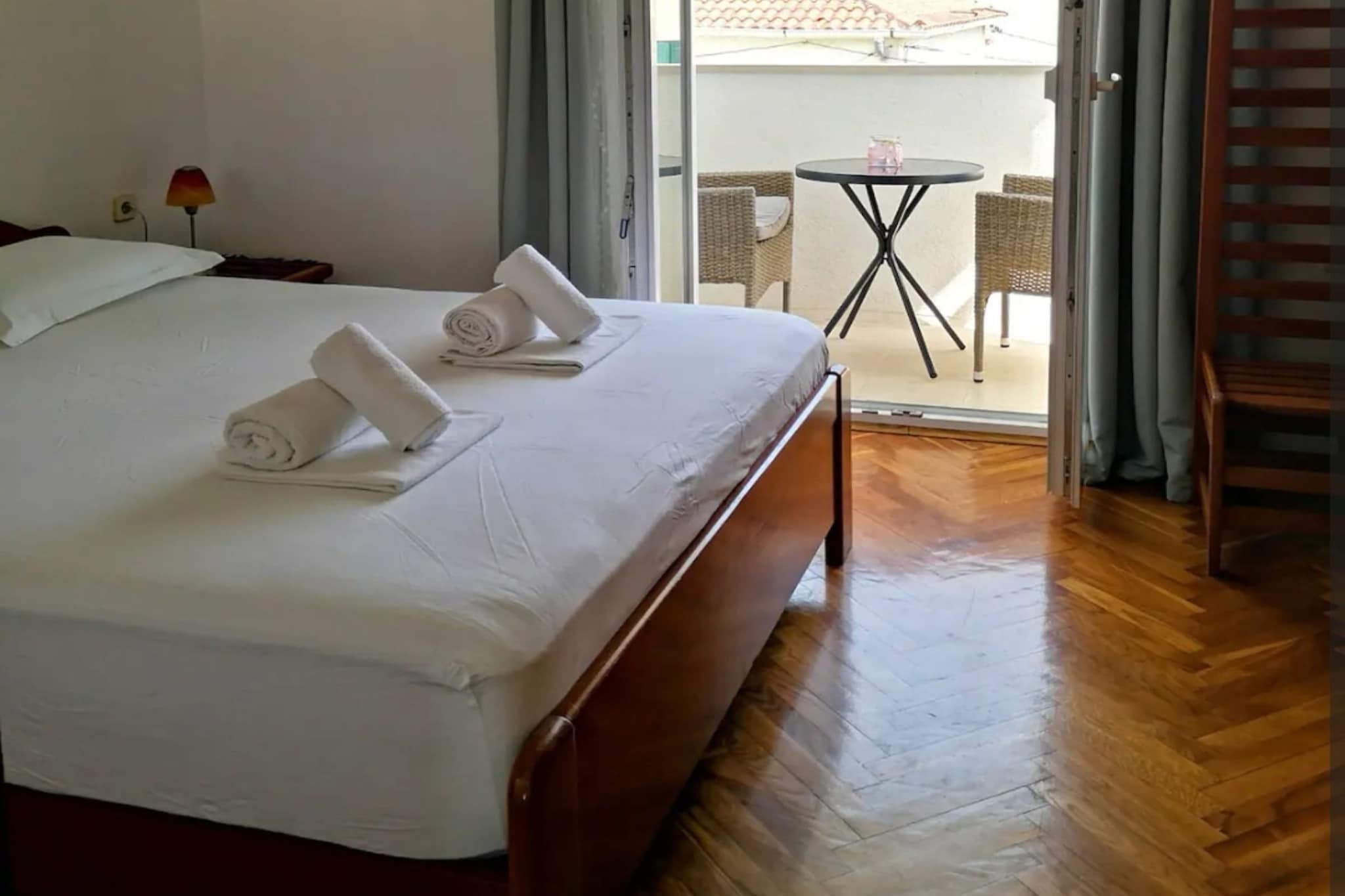 Apartments Natasa- One Bedroom Apartment with Balcony(A1) - (ST)-Bedroom