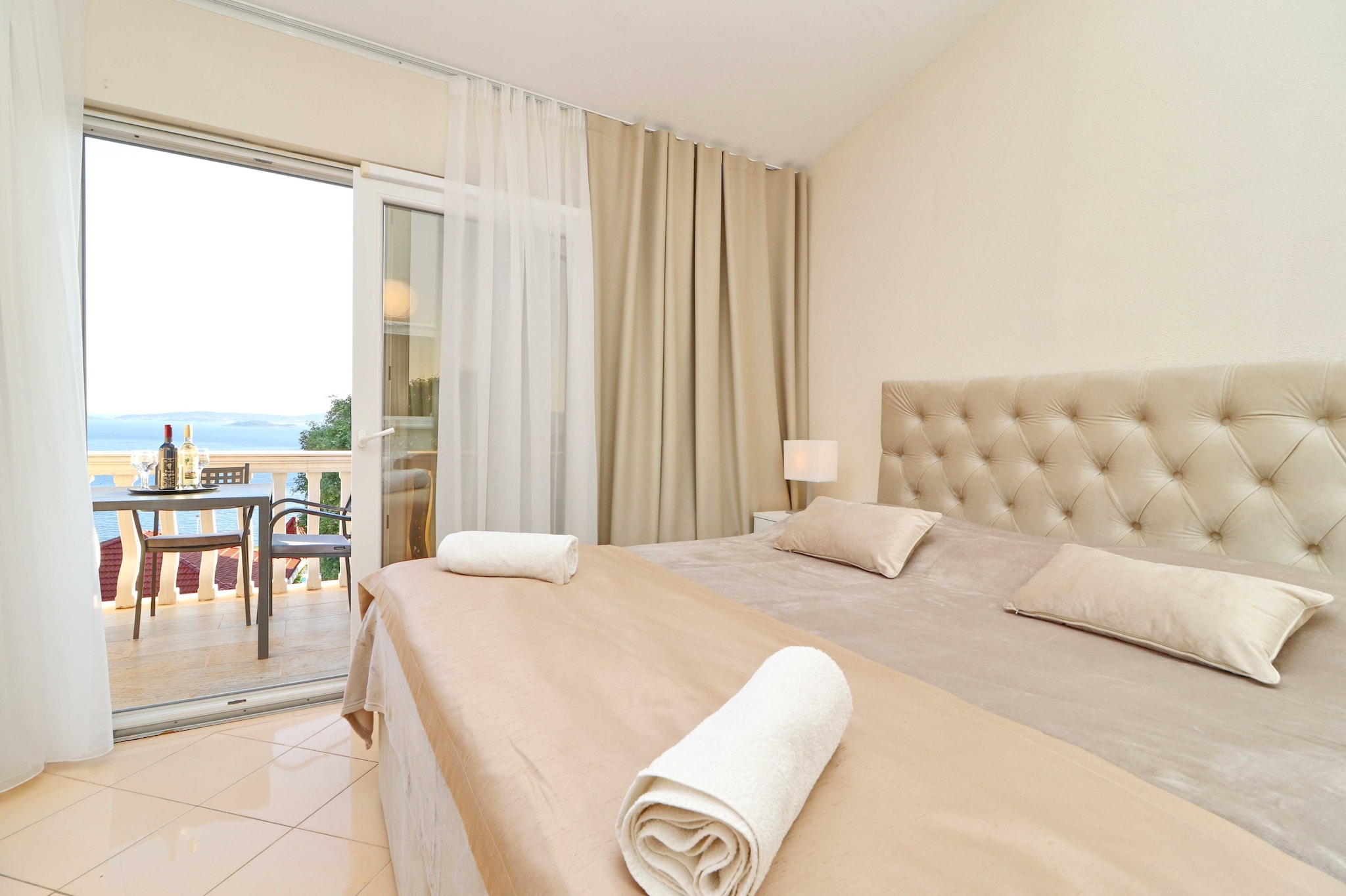 Hotel Pansion Villa Antonio - Two Bedroom Suite with Balcony and Sea View 25seaview-Slaapkamer