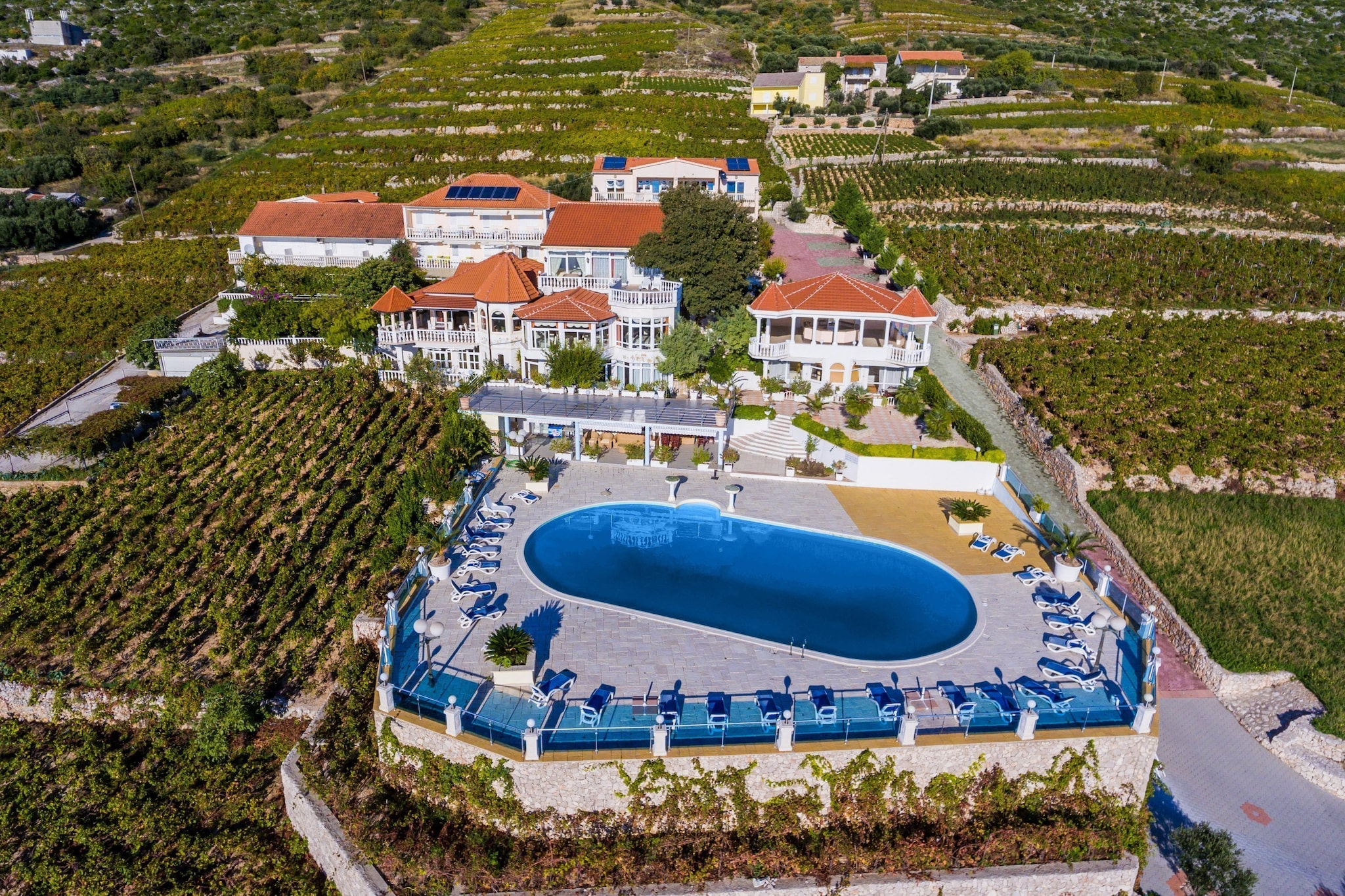 Hotel Pansion Villa Antonio - Two Bedroom Suite with Balcony and Sea View27seaview-Zwembad
