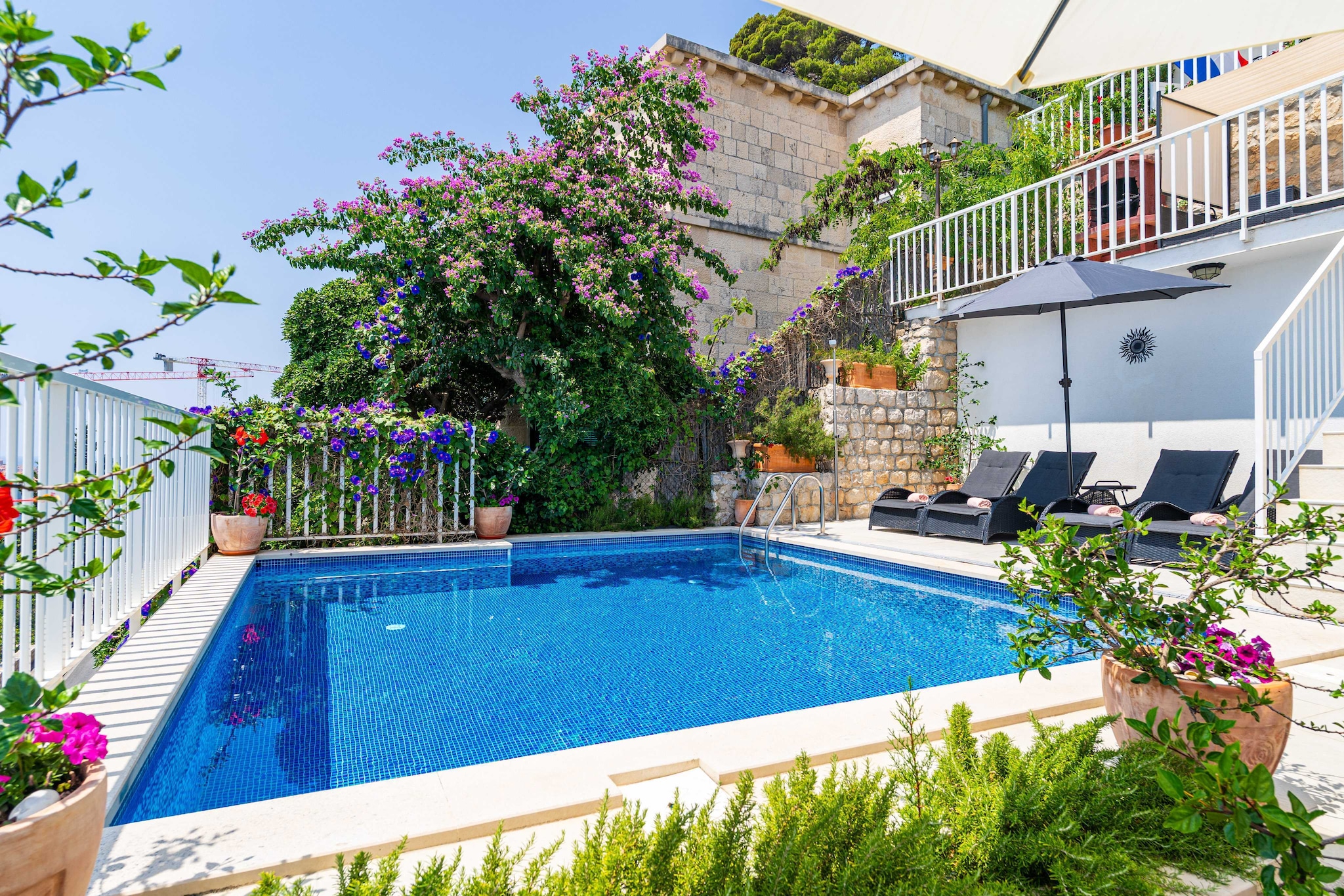 Villa Adrian - Six Bedroom Villa with Swimming pool and Sea View-Zwembad