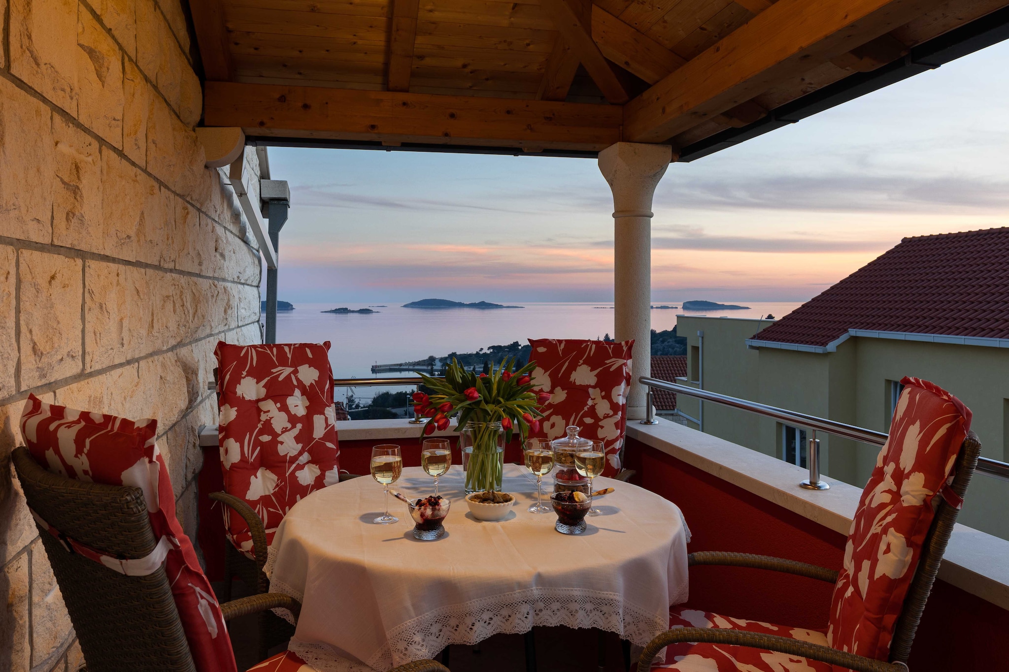 Apartments Subrenum are located in Mlini, a quiet little town with rich cultural and historical heritage, beautiful beaches and scenery, just 10 minutes ride to Dubrovnik's Old Town. guest will have unlimited access to WiFi.

This two bedroom apartment features WiFi, air-conditioning, a flat-screen SAT TV, furnished terrace with electric barbecue. Kitchenette is equipped with a stove,  dishwasher, microwave, refrigerator, water kettle and a toaster. This unit has washing machine and two bathrooms, both with shower cabins.

Free private parking on site is provided. Baby cot, high chair and ironing facilities are at guest disposal.

Apartments Subrenum are situated in Mlini, a lovely village near historic Dubrovnik. Mlini is a small, idyllic fishing settlement located halfway between Dubrovnik and Cavtat with intact beauty, rich vegetation and stunning beaches as well as historical and cultural heritage. This location is perfect for guests who love to enjoy the sun and the sea, being close to Dubrovnik, but far enough to avoid the crowds and keep their peace and privacy.

Dubrovnik Airport is 15 km away, while Bus Station and Ferry Port, connecting the mainland with various Dalmatian islands, are 10 km away.