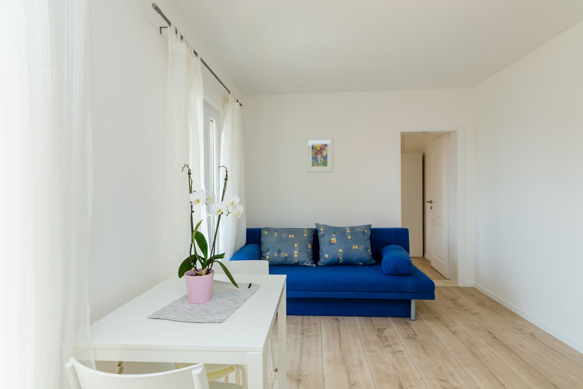 Apartments Color are located in Mlini, a quiet little town with rich cultural and historical heritage, beautiful beaches and scenery, just 10 minutes ride to Dubrovnik's Old Town. Shared Garden with children's playground and BBQ facilities is at guests disposal.
Luggage storage before check in and after check out are available, so that you can explore the area a bit more before departure.
Free parking is available on site.
Note: When arriving to the property you have to go trough the auto-camp Kate. The property is just few steps away after entering the camp. It is after the first olive tree on the left.

This lovely standard one bedroom apartment with furnished terrace can comfortably accommodate up to four persons.
It features free WiFi, LCD cable TV and air conditioning. The room comes with a double bed. Kitchen is fully equipped and comes with combined dining and seating area. The apartment has private bathroom with shower and hair dryer.  
Washing machine and ironing facilities are at guest disposal.

Mlini  is a lovely village near historic Dubrovnik. Mlini is a small, idyllic fishing settlement located halfway between Dubrovnik and Cavtat with intact beauty. Apartment is located only 5 minutes walk to the nearest beach. Various restaurants, bars and shops can be found on the famous seaside promenade, ideal for those who enjoy the nature and long sunset walks. Grocery store and bakery can be reached within 50 meters.
Old Town of Dubrovnik is 7 km away. Nearest bus stop is in 50 meters range of the property.

Dubrovnik Airport is 13 km away, while bus station and ferry port, connecting the mainland with various Dalmatian islands, are 10 km away.