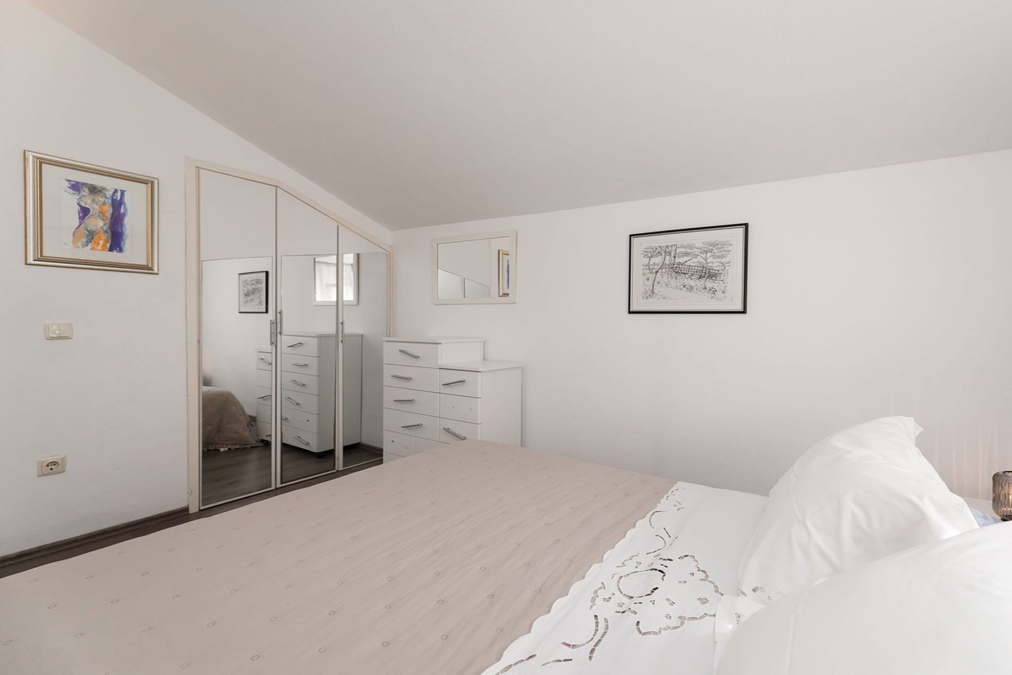 Apartments Roda - Comfort One Bedroom Apartment with Terrace (Kate) - (ST) - Slaapkamer