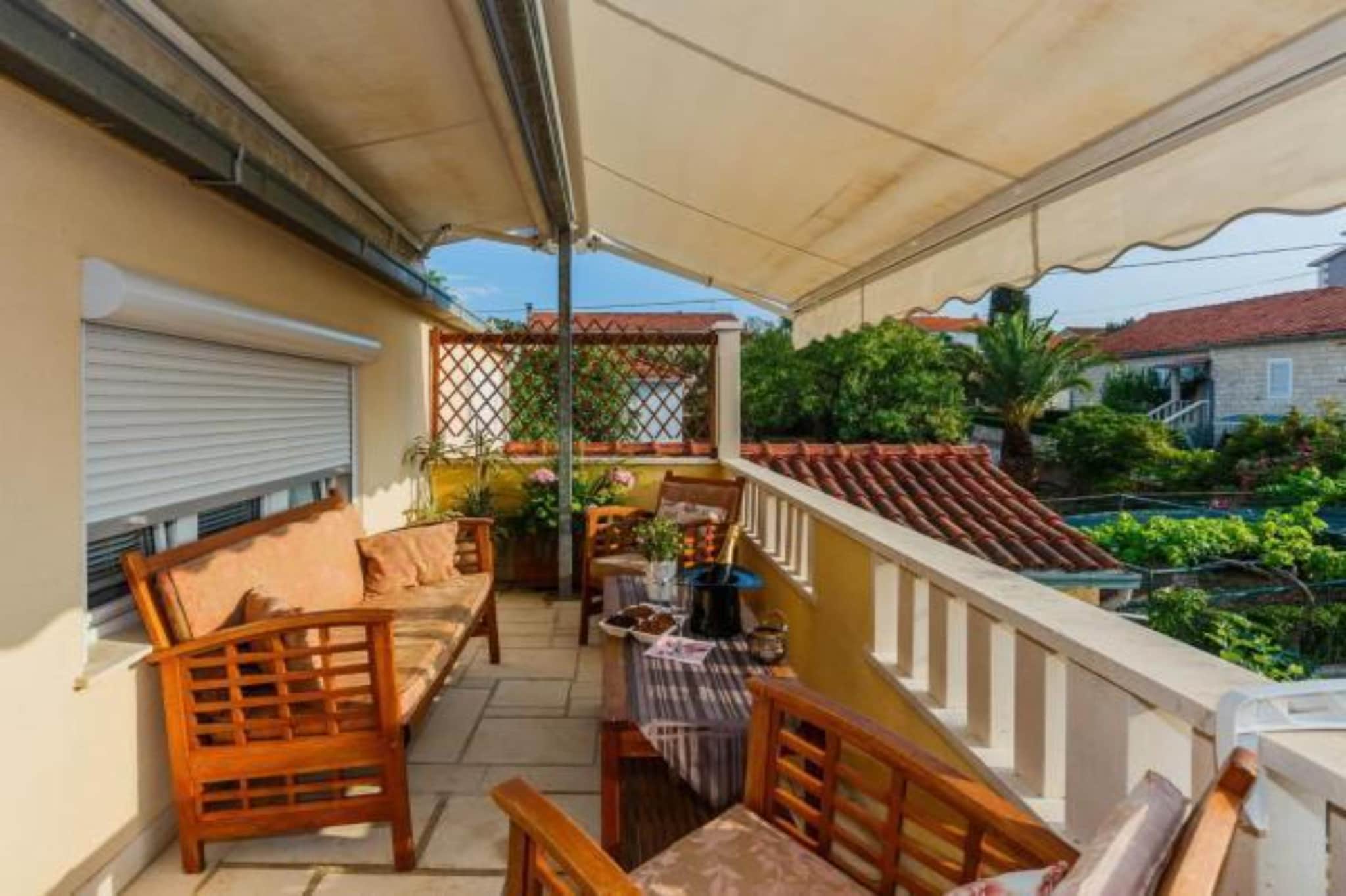 Apartments Roda - One Bedroom Apartment with Terrace (Mira) - (ST)-Terrasbalkon