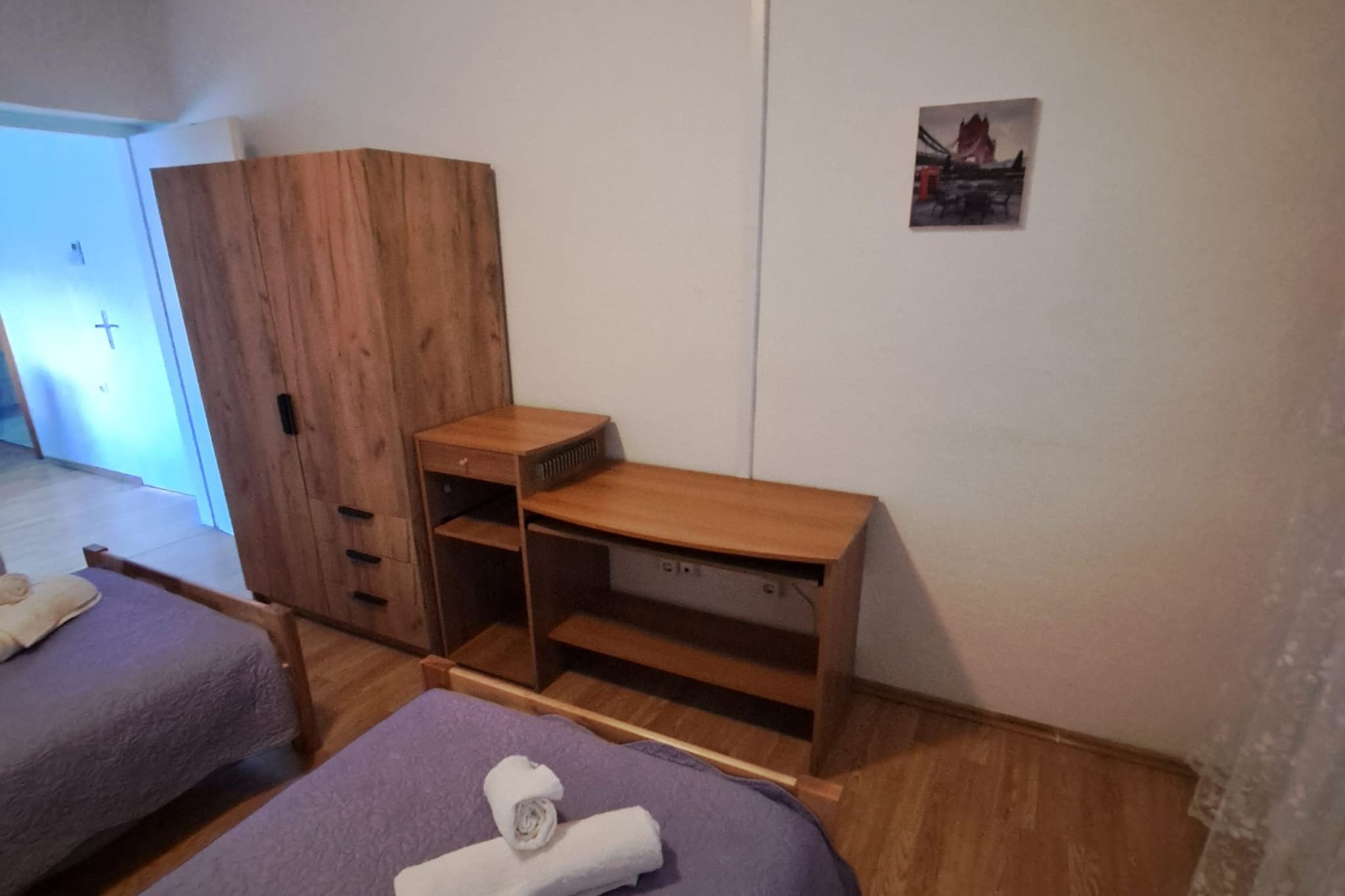 Apartment Marko (ST) - Three Bedroom Apartment with Balcony and Garden View-Chambre