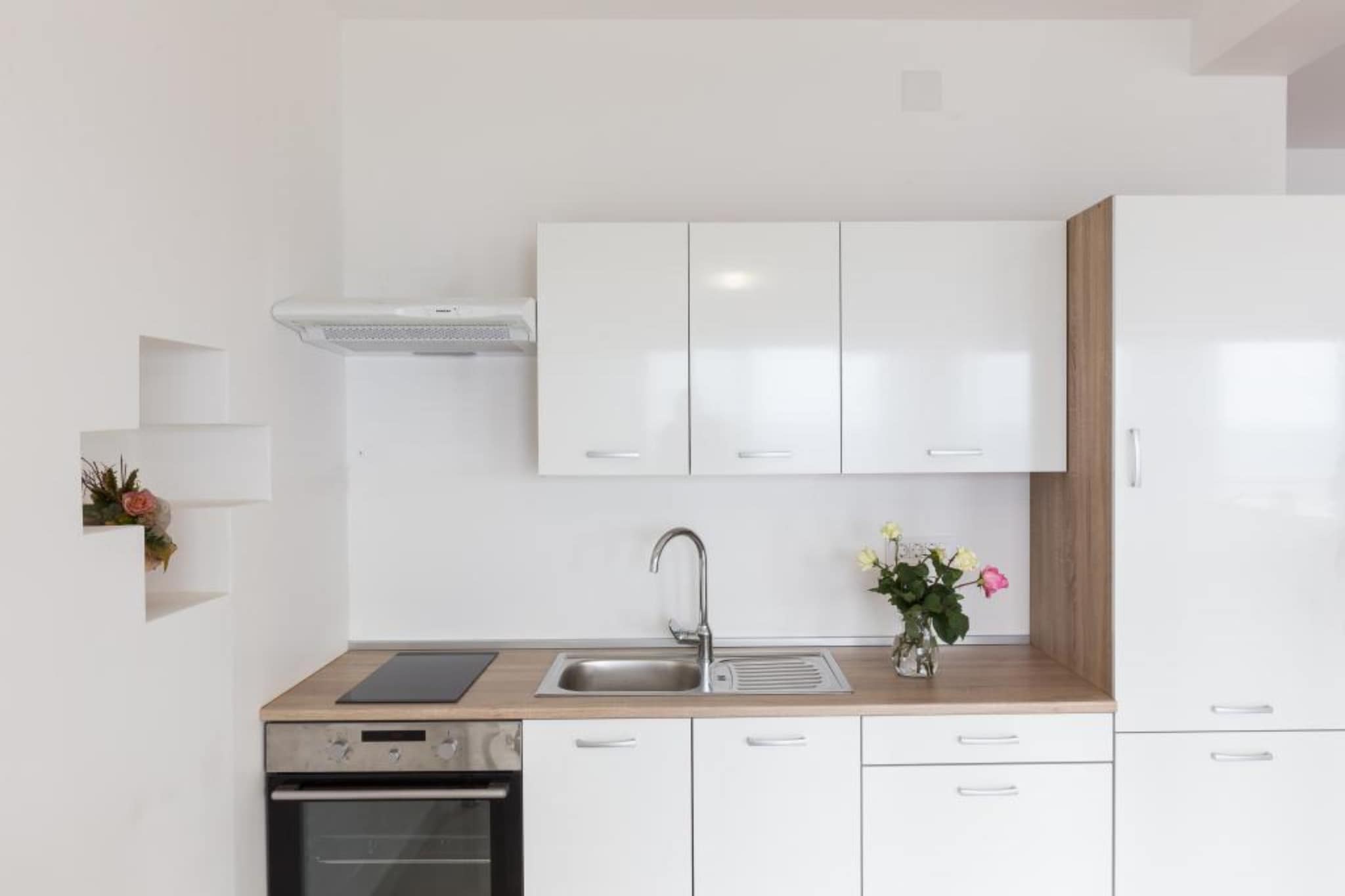 Apartment Manuela - One-Bedroom Apartment with Balcony and Sea View-Keuken