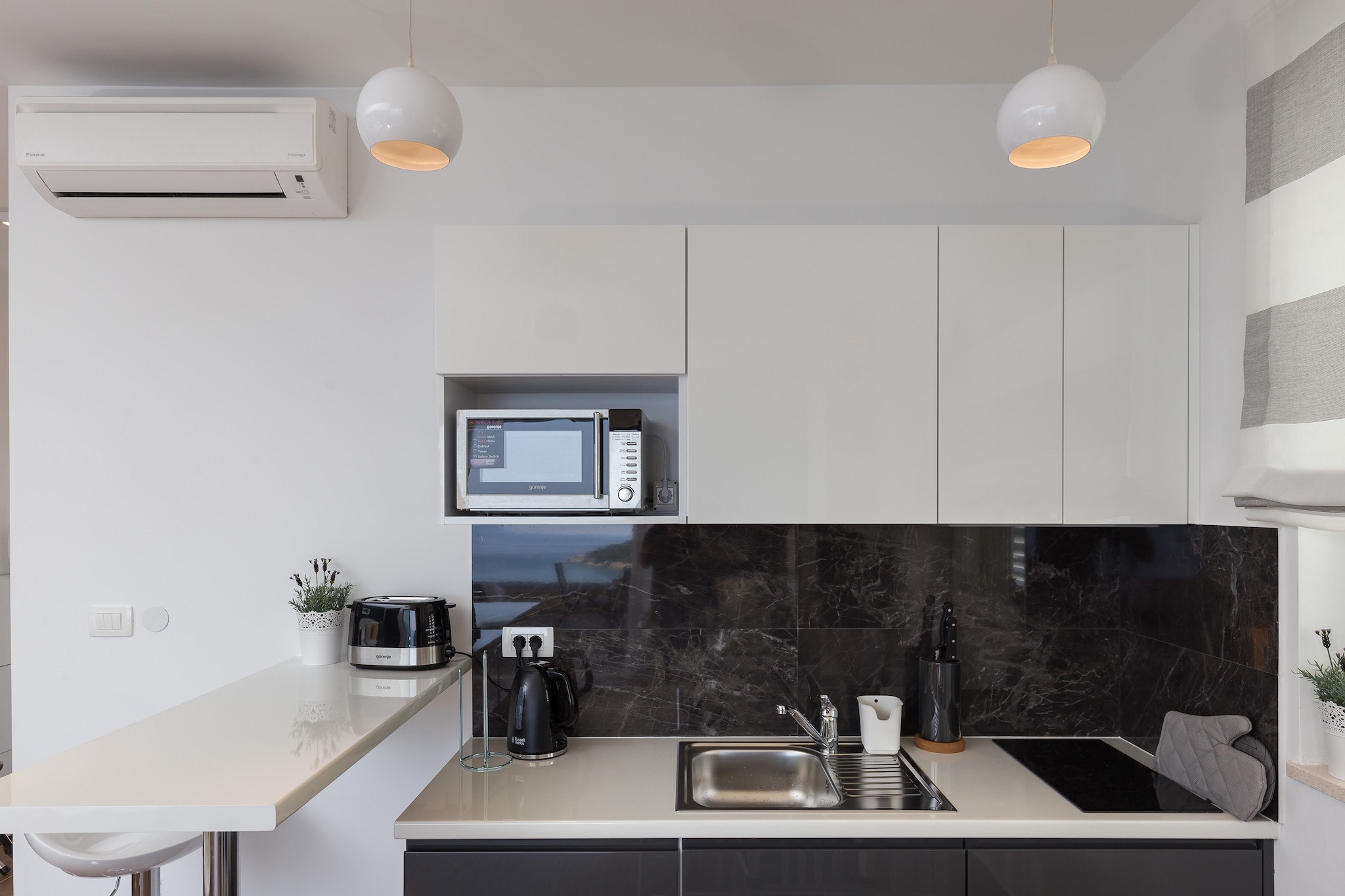 Amorino of Dubrovnik Apartments offers four accommodation units. All apartments feature terrace or balcony with sea view, kitchenette with dining area and a private bathroom. Apartments are 1,5 km away from the Old Town (historic center) the nearest beach is 400 m away from the property. 



Luggage storage before check in is available since the owner lives on the ground floor.



Private parking place is available near the property..

Amorino of Dubrovnik Apartments offers four accommodation units. Apartments are 1,5 km away from the Old Town (historic center) the nearest beach is 400 m away from the property.

Apartment will provide you with a king size bed and single bed which actually together are a trundle bed, kitchenette with dining area and a private bathroom with shower. Kitchenette includes microwave, fridge, toaster and water kettle. Apartment also features air conditioning, SAT LCD TV, hairdryer, washing machine and ironing facilities.

Guests will have unlimited access to free WiFi and a parking private place near the property.

Apartment will also provide you with lovely furnished terrace from which you can enjoy beautiful sea and city view, perfect for relaxing vacation.

This studio apartment can comfortably accommodate up to 4 persons.

The UNESCO-protected center (1,5 km away) is known for its architecture and guests can explore its numerous sights, such as the Town Walls and Stradun Promenade. There are also many picturesque cafes and restaurants that invite to relax, as well as beaches, bars and shops. Everything you may need can be reached in 13 minutes walk.



The grocery shop, bakery and cafes can be found in 170 meters range.  The nearest bus station is 250 meters away, with buses passing frequently.

Dubrovnik Bus Station and Ferry Port, connecting the mainland with various Dalmatian islands are 6,5 km away from the property, while Dubrovnik Airport is 19 km away.