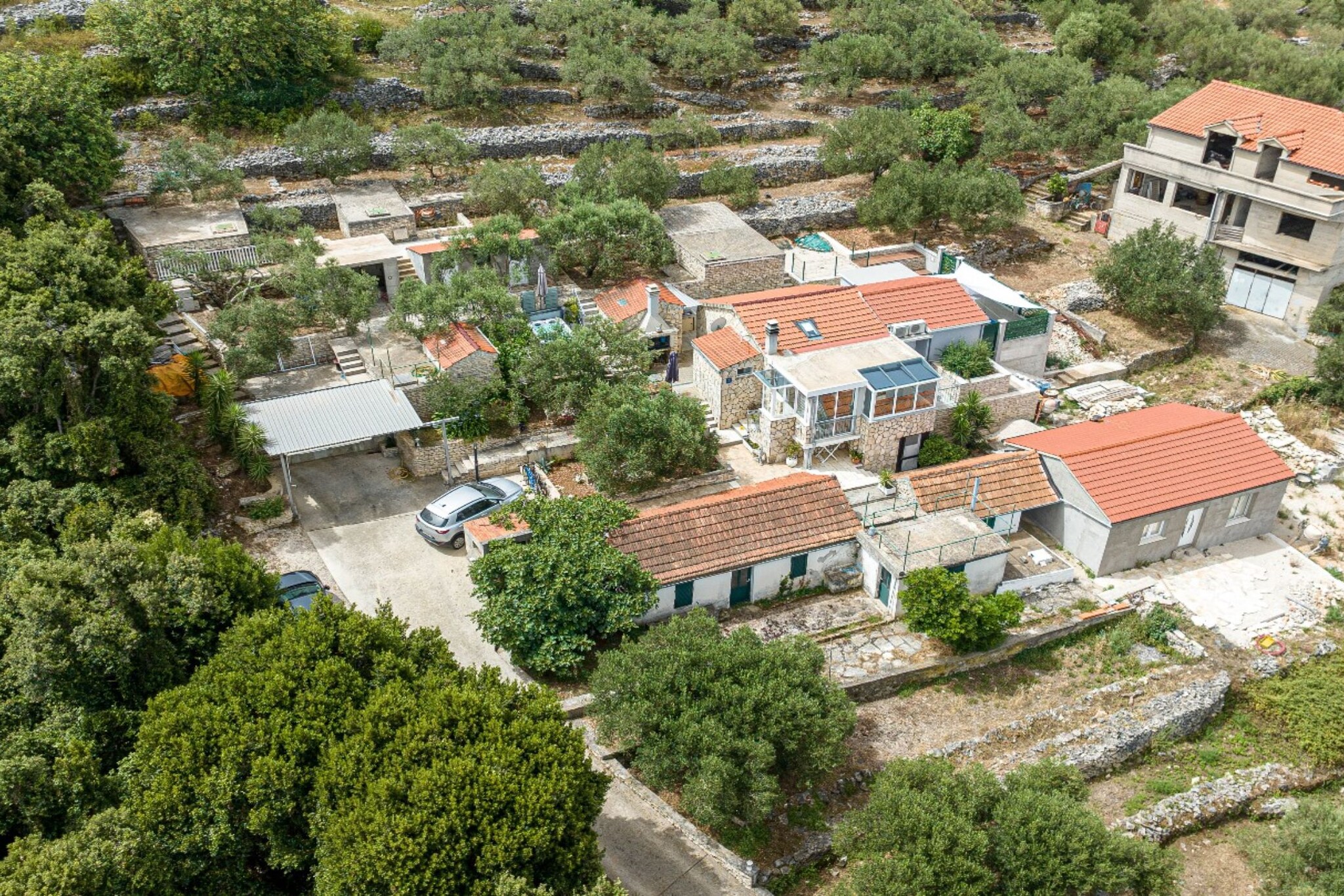Stone House Blaca - Two Bedroom Stone House with Terrace and Sea View-Uitzicht