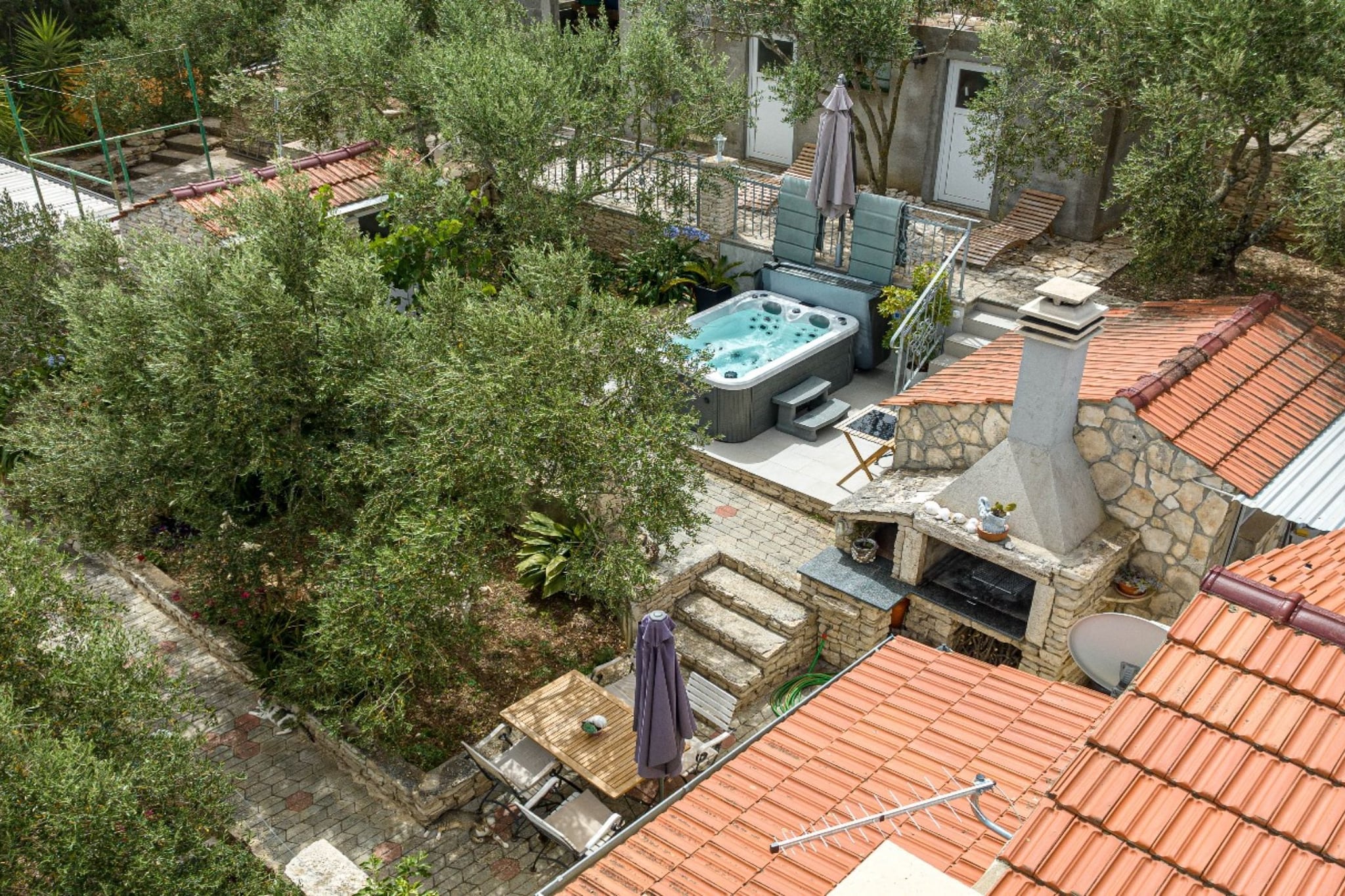 Stone House Blaca - Two Bedroom Stone House with Terrace and Sea View-Uitzicht