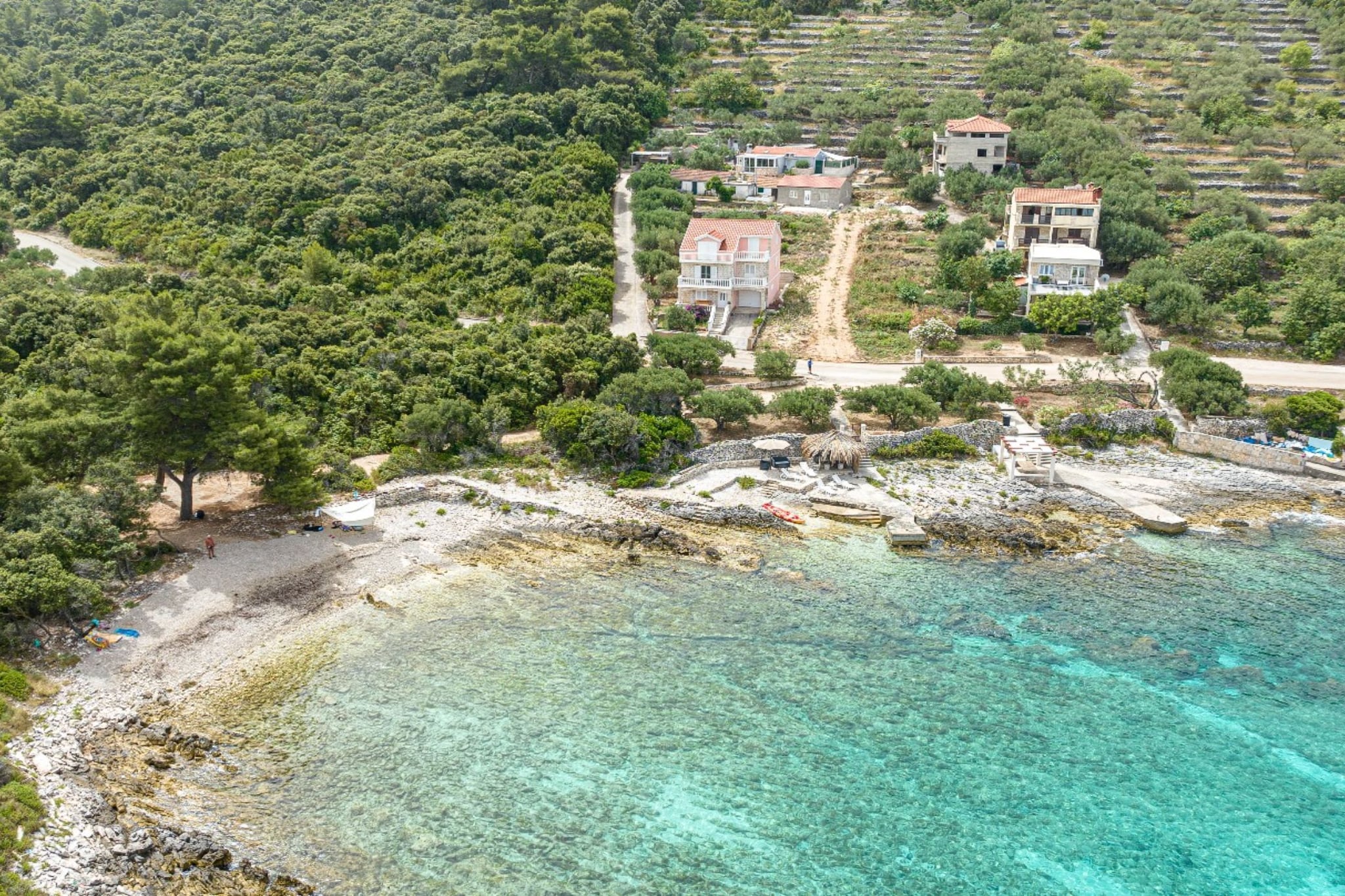 Stone House Blaca - Two Bedroom Stone House with Terrace and Sea View-Uitzicht