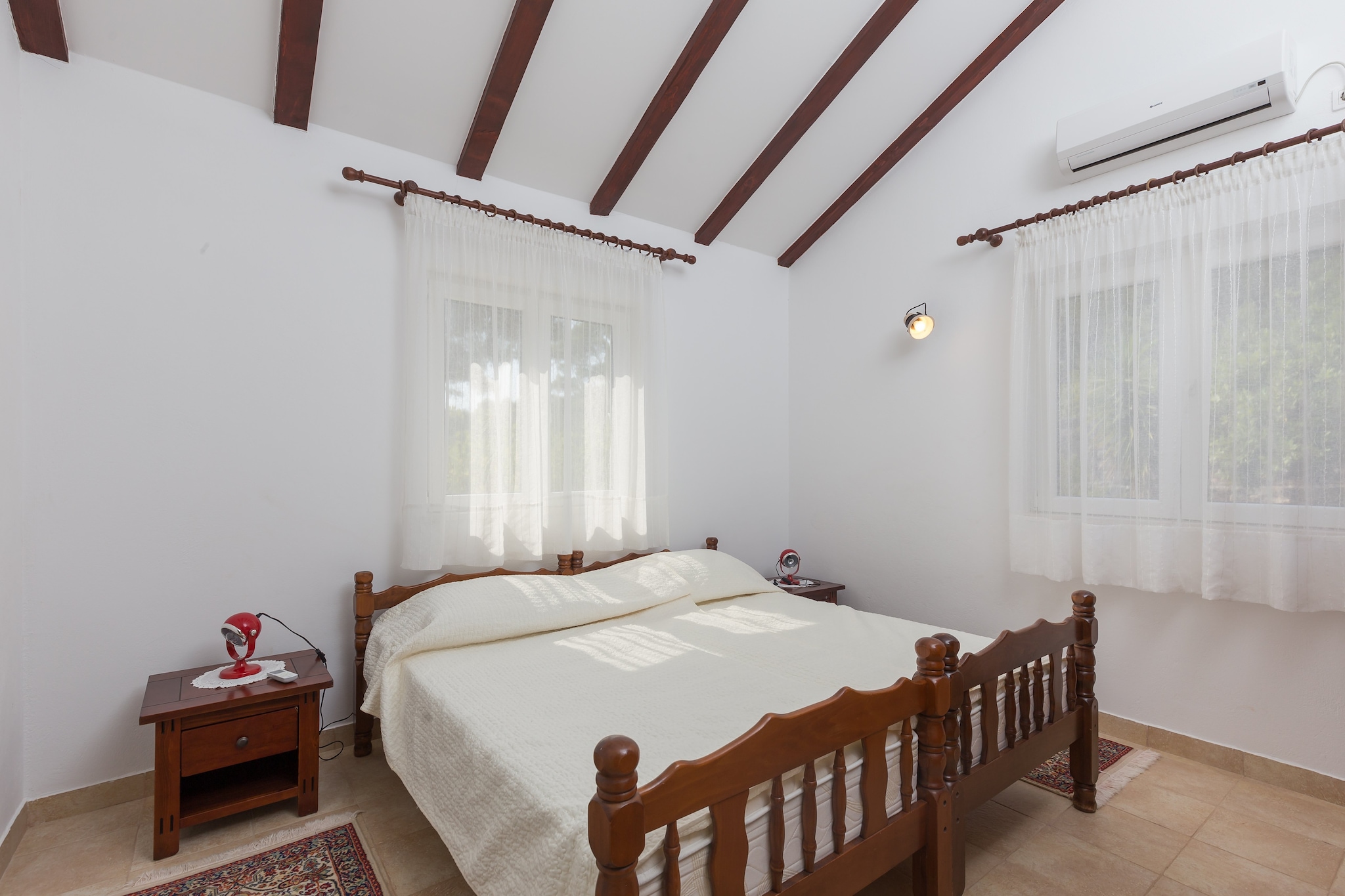 Holiday Home Jekavac -Three Bedroom Apartment with Terrace and Sea View-Slaapkamer