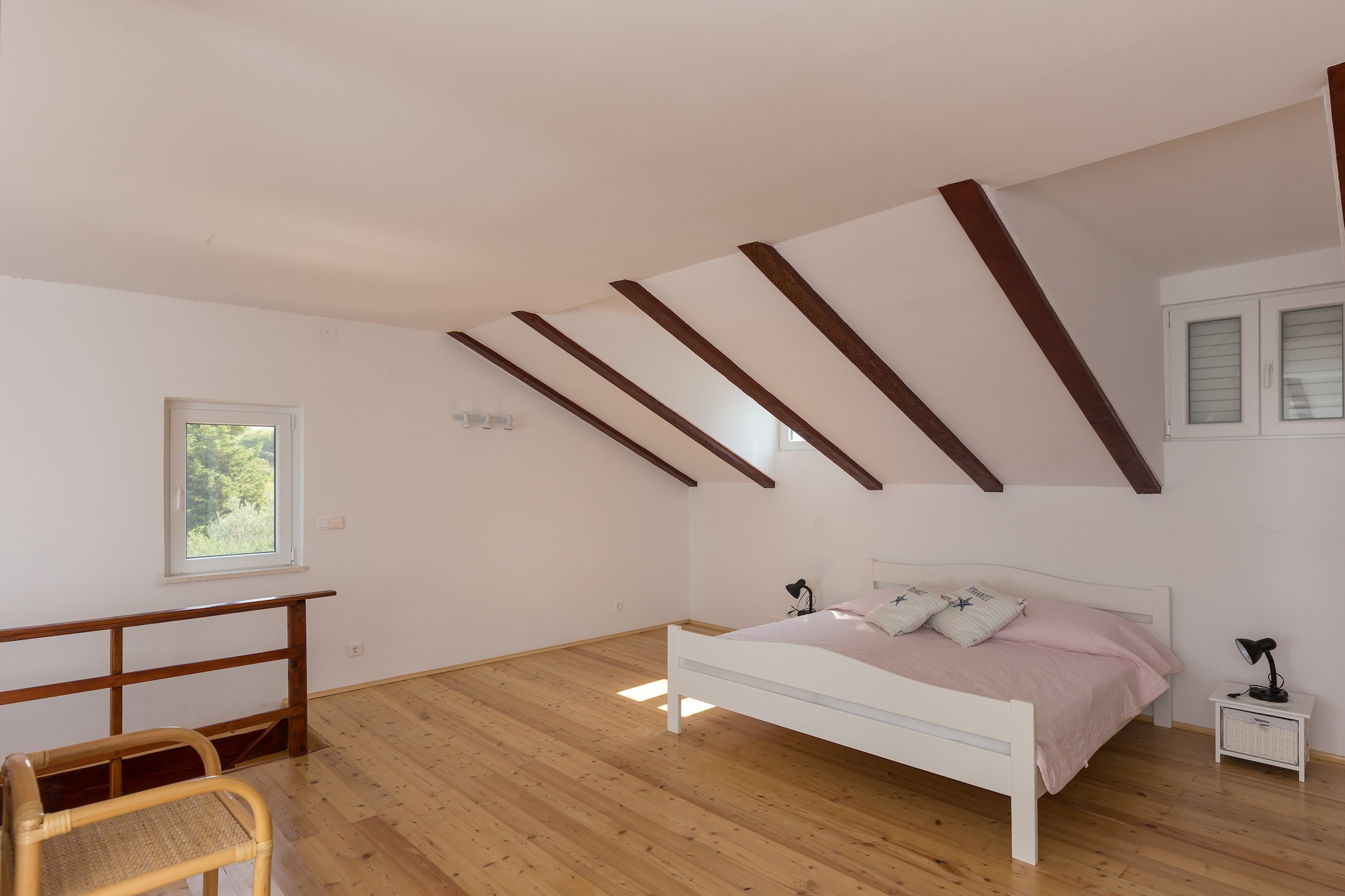 Holiday Home Jekavac -Three Bedroom Apartment with Terrace and Sea View-Slaapkamer