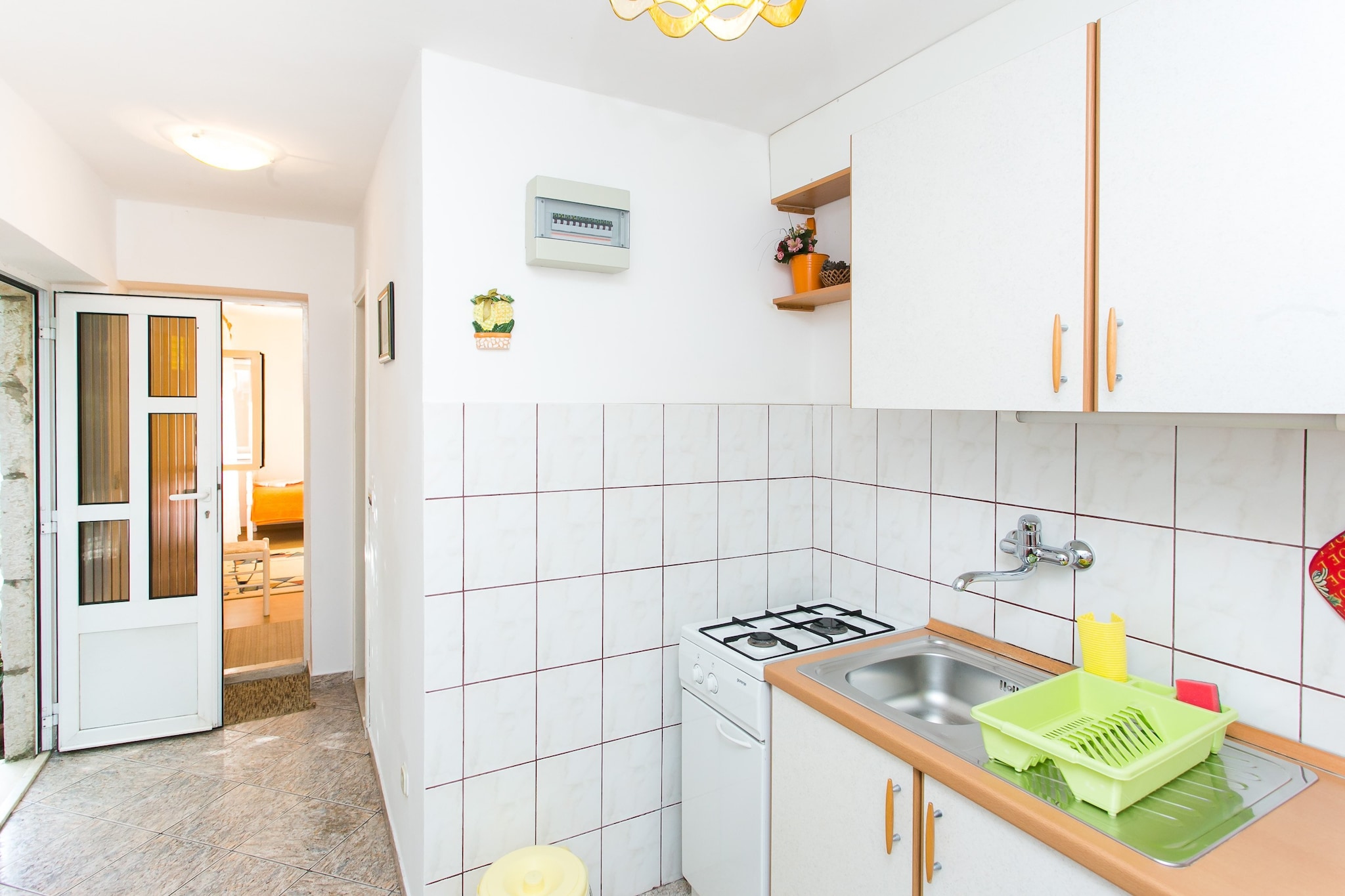 Apartments Anelić- One Bedroom Apartment with Terrace and Sea View A3-Keuken