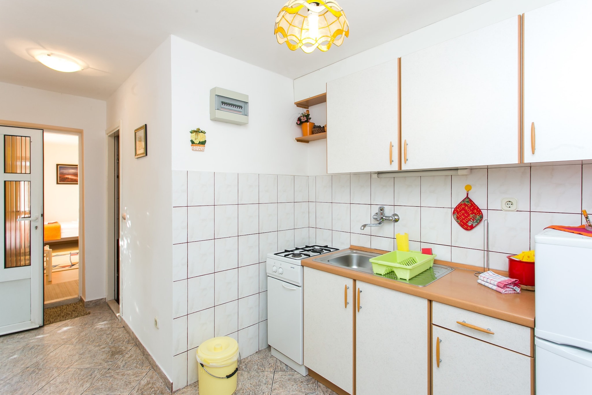Apartments Anelić- One Bedroom Apartment with Terrace and Sea View A3-Keuken