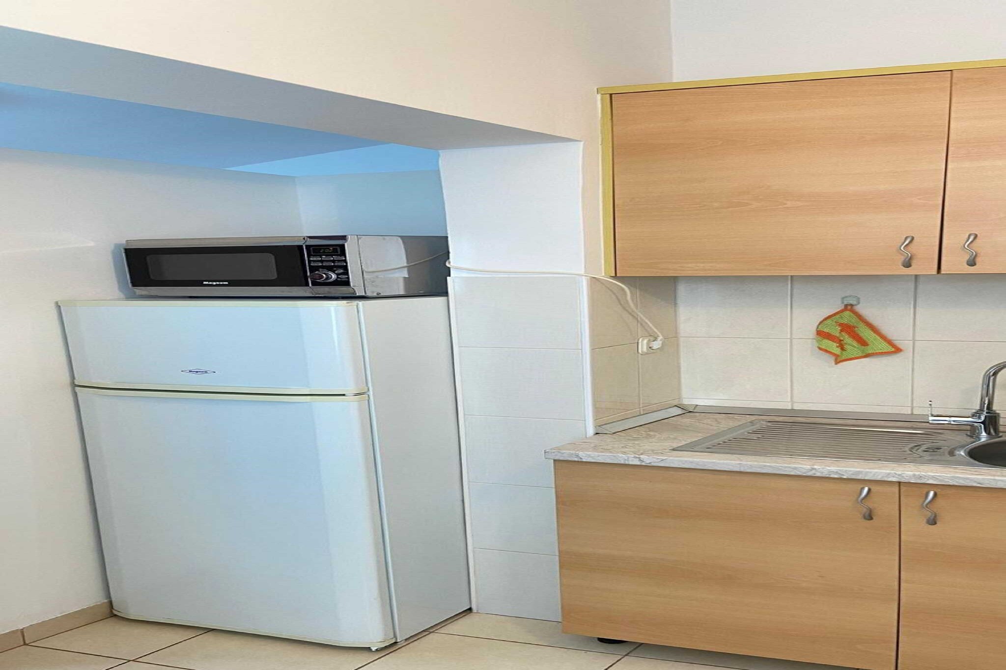 Apartments Tiho & Jelena- One Bedroom Apartment with Balcony and Sea View (Maestral)-Keuken
