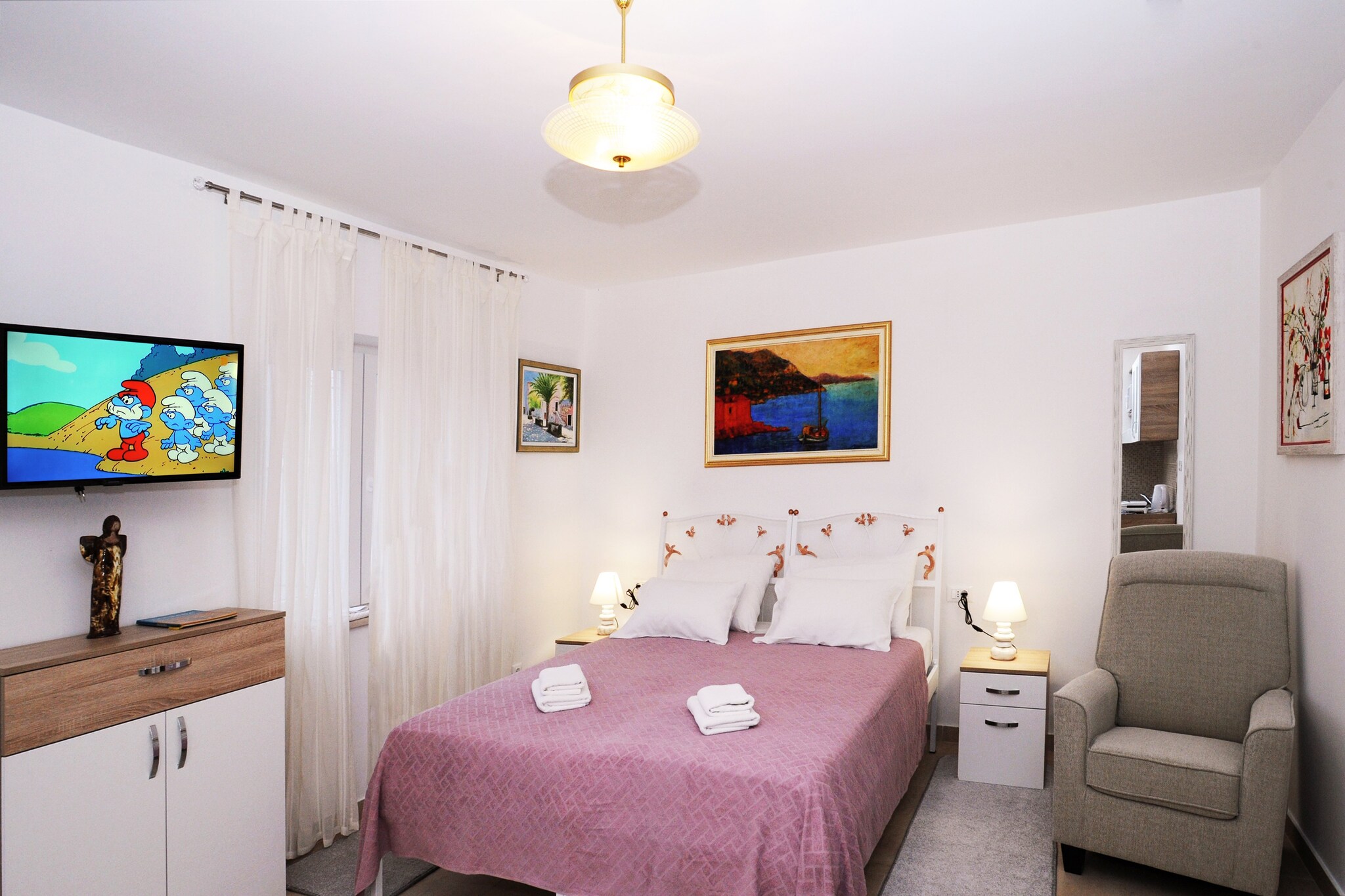 Nika Family Apartments - Deluxe Studio Apartment with Terrace and Sea View (A1)