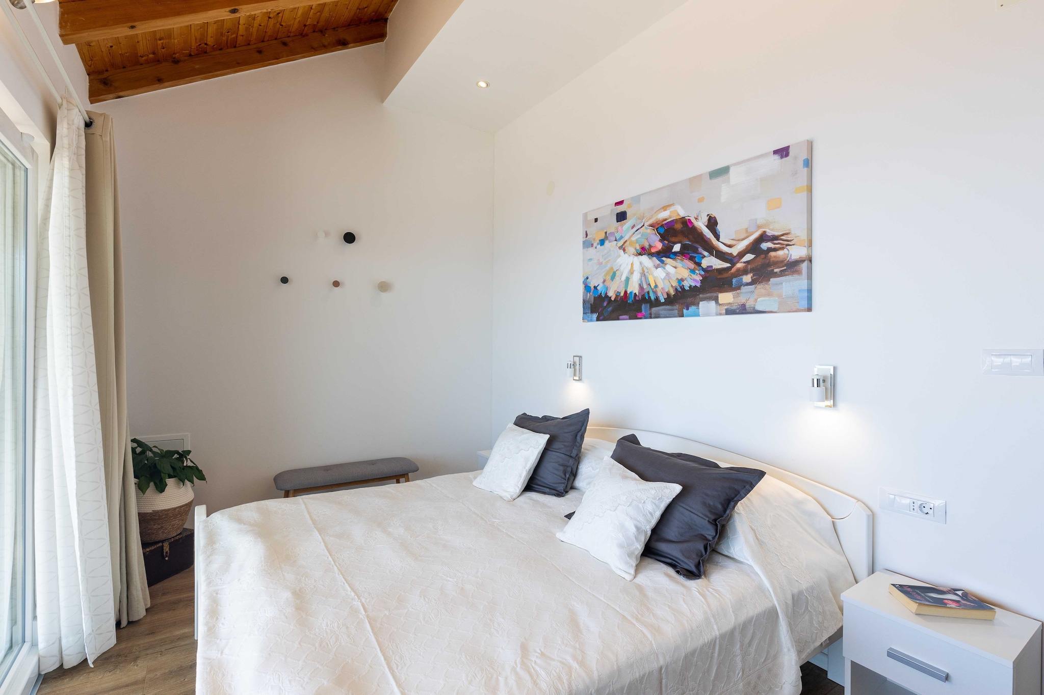 Apartment M&K - Two Bedroom Apartment with Balcony and Sea View-Slaapkamer