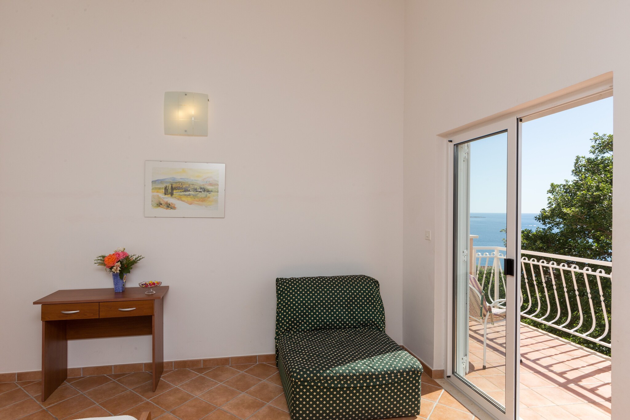 Villa Dubravka - Superior Studio Apartment with Balcony and Sea View (Apartman 3)