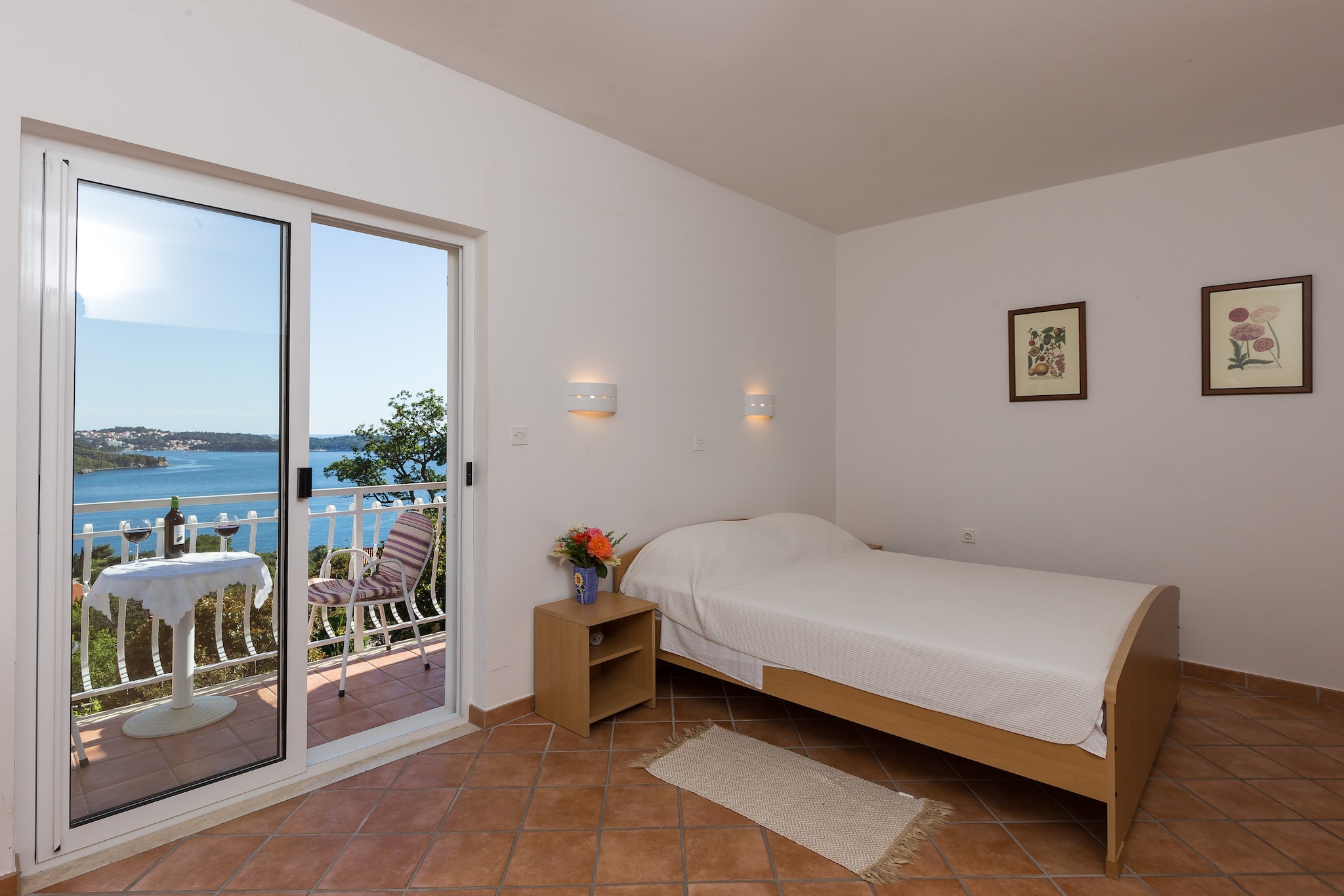 Villa Dubravka - Superior One Bedroom Apartment with Balcony and Sea View (Apartman 6)