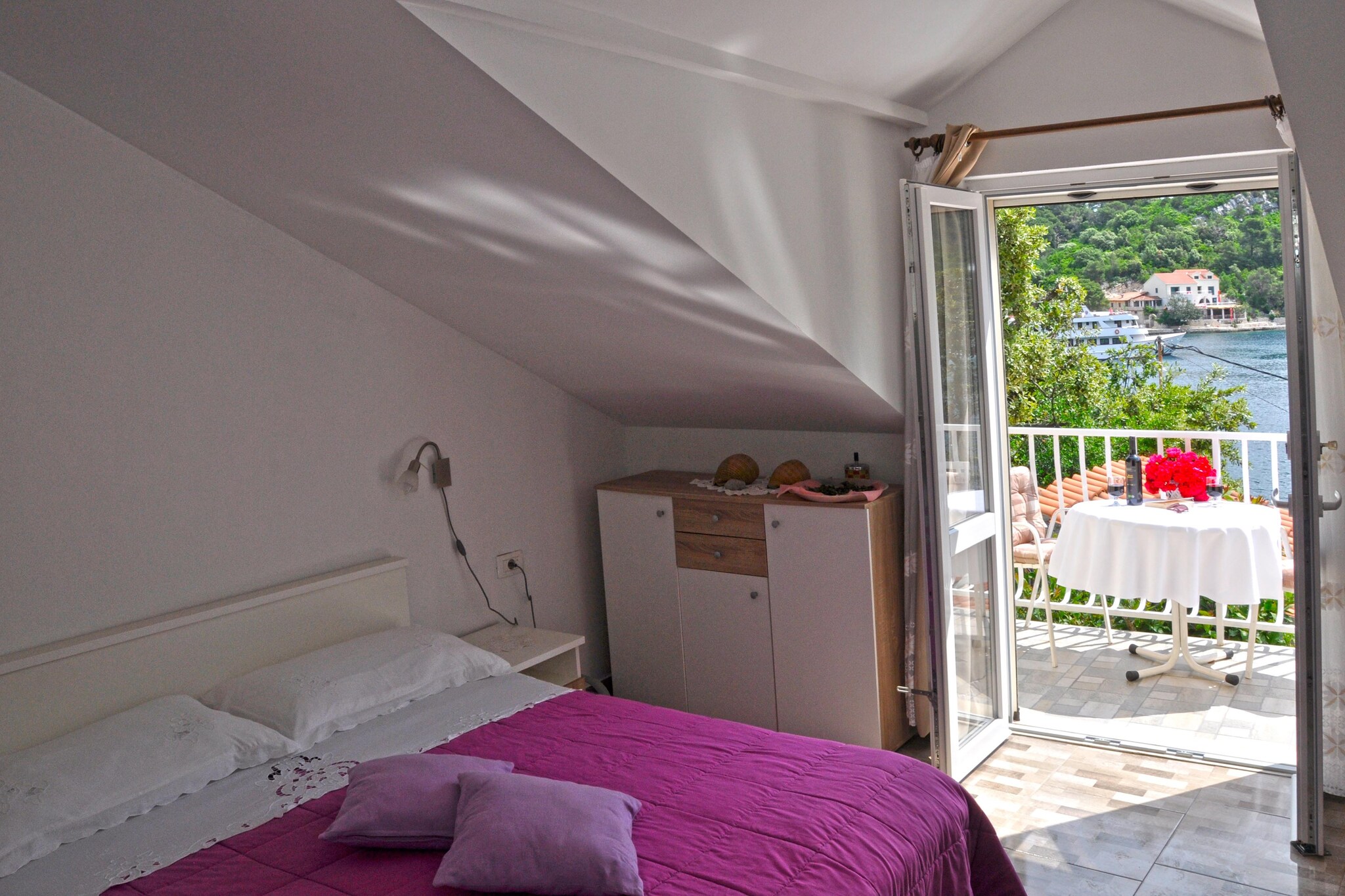 Apartment Danijela Mljet - Studio Apartment with Balcony and Sea View