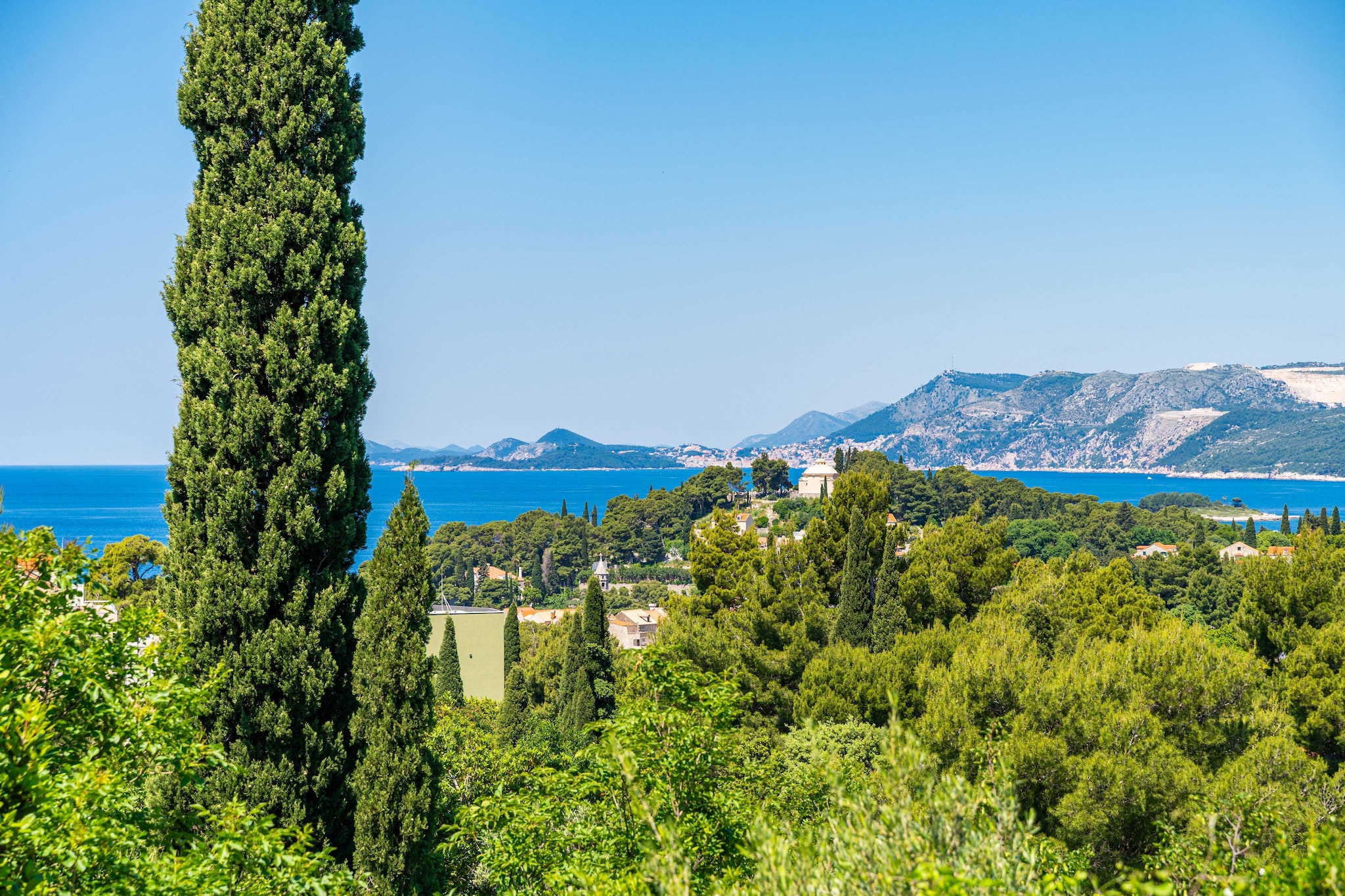 Villa Alegria Cavtat - Comfort Two Bedroom Apartment with Sea View (Apartment C)-Buitenlucht