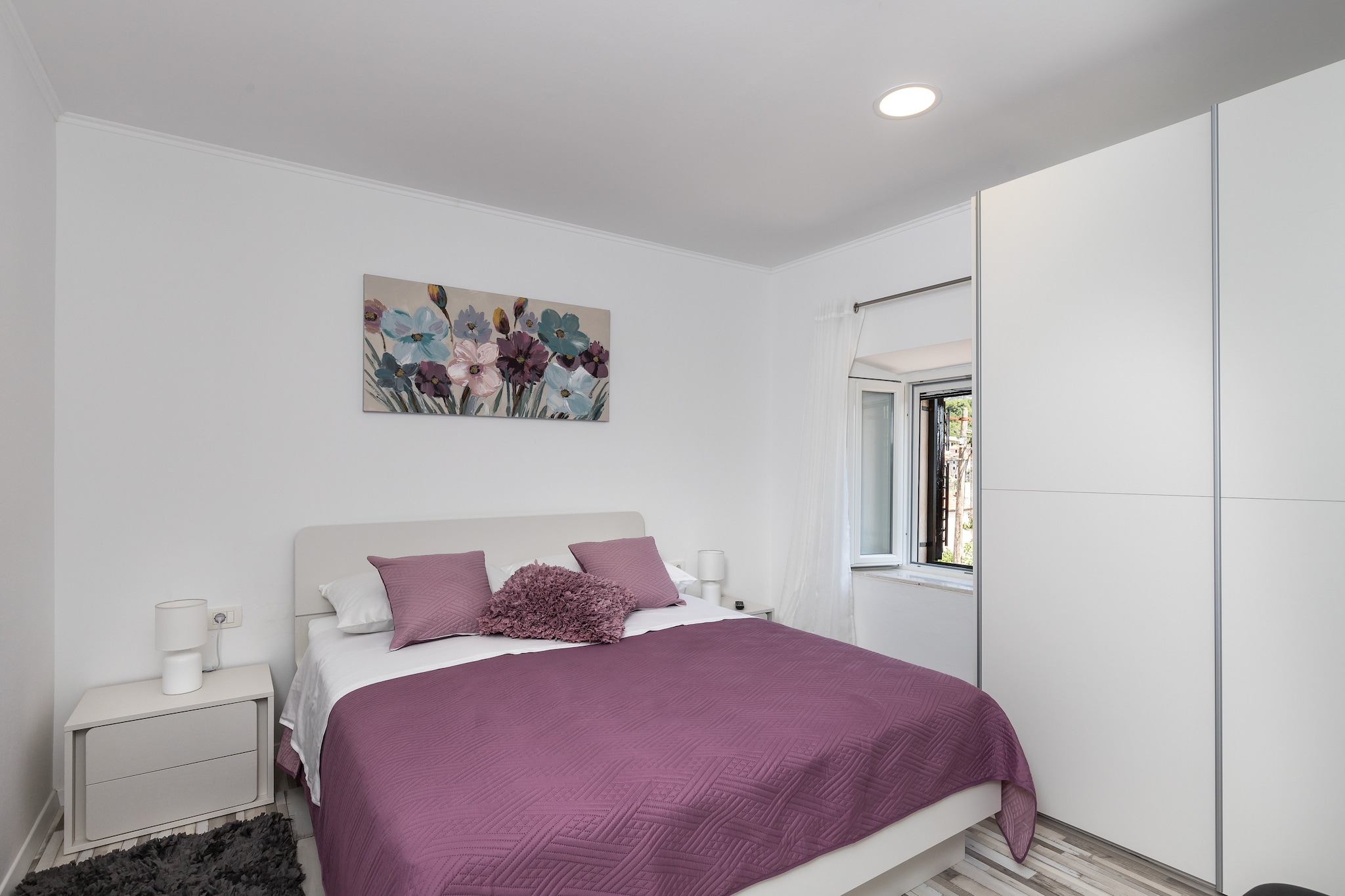 Holiday Home Monika - Two Bedroom Holiday Home with Terrace and Sea View-Bedroom