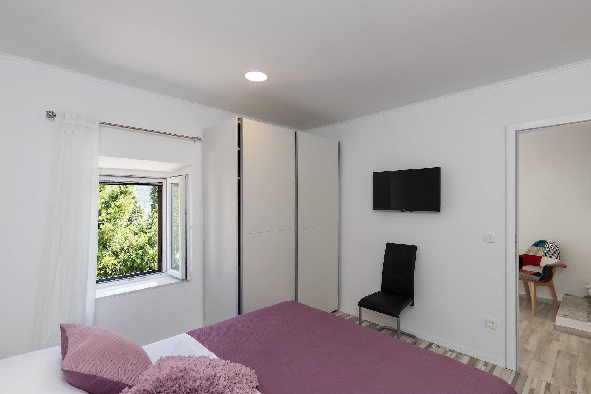 Holiday Home Monika - Two Bedroom Holiday Home with Terrace and Sea View-Bedroom