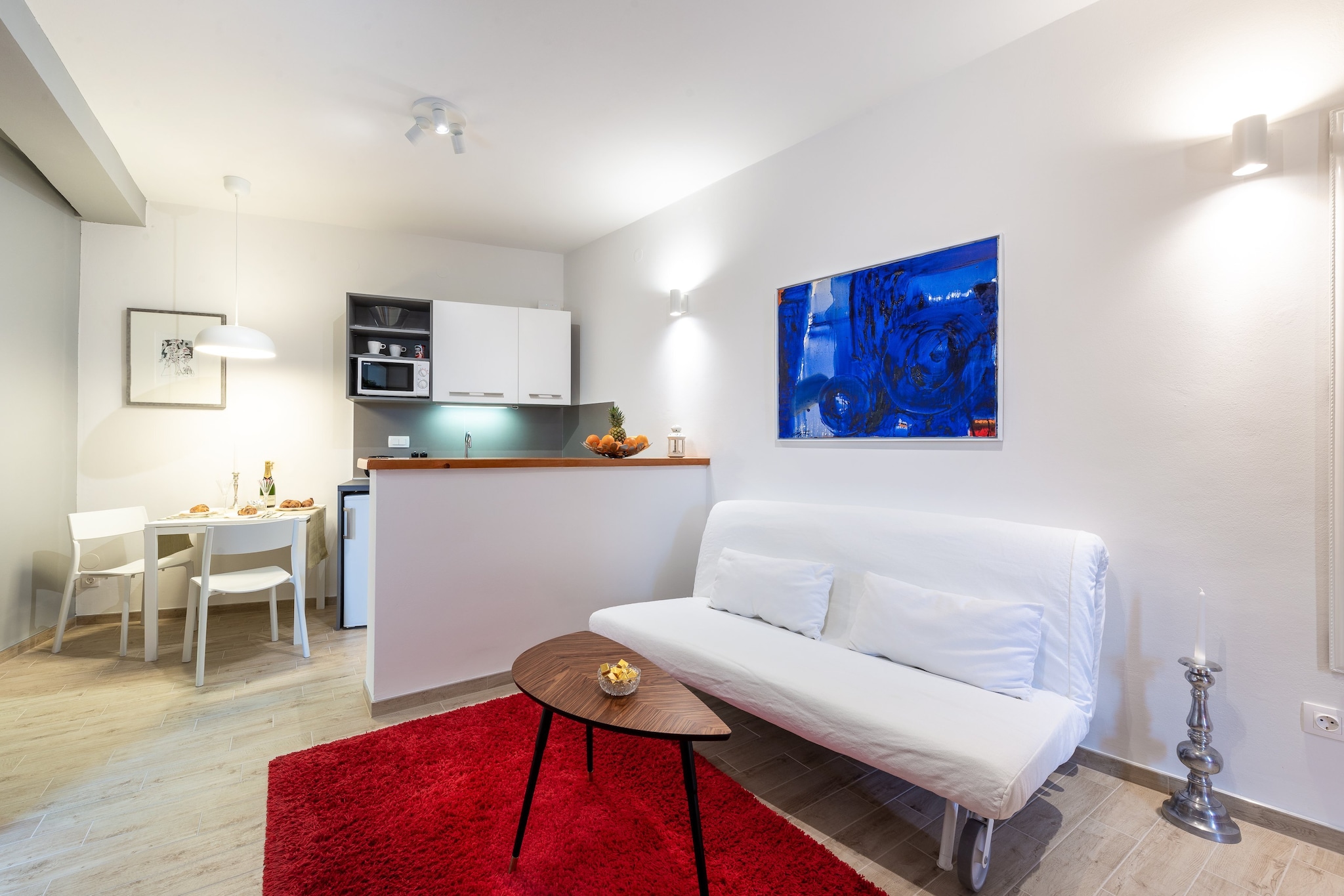 Romance Apartments Dubrovnik are ideally located in a quiet neighborhood, just 15 minute walk away from Old Town Dubrovnik.
Luggage storage before check in and after check out so that you can explore the are a bit more.
***Please note that staff is vaccinated.***
This one bedroom apartment with furnished terrace can comfortably accommodate up to four persons.
It features free WiFi, air conditioning and flat screen TV. The bedroom comes with queen bed while the living room includes a sofa/convertible double, sitting area and it is combined with the kitchen and dining area. The apartment has a private bathroom with shower and hair dryer.
Furnished terrace is at guests disposal.
The most interesting sights can be seen in the famous Old Town of Dubrovnik, which is one km away from the apartment, as well as various beaches, restaurants, cafes, bars, shops, bakeries and banks. Guests can also find a grocery store and a bus station in 350 meters range.
We recommend enjoying a cable car ride, station is only 20-25 minutes walk from the apartment. It offers a panoramic view of the historic center and the surrounding islands.
Dubrovnik bus station and ferry port, connecting the mainland with various Dalmatian islands are 10 minutes ride from the apartment while Dubrovnik airport is 20 km away.