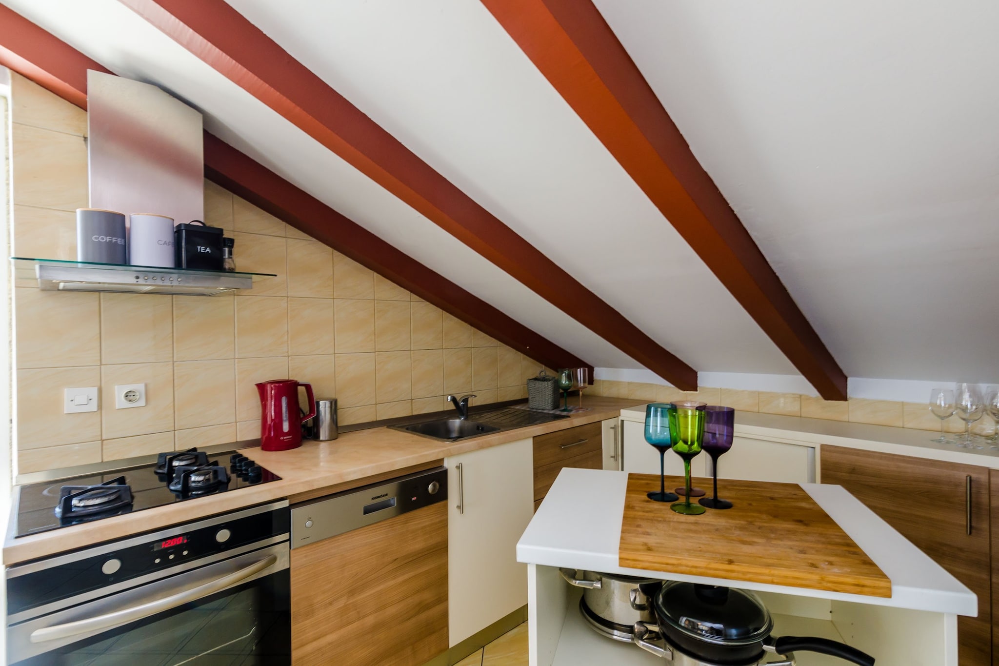 Apartment Lukas Dubrovnik - One Bedroom Apartment with Terrace and Sea View-Keuken