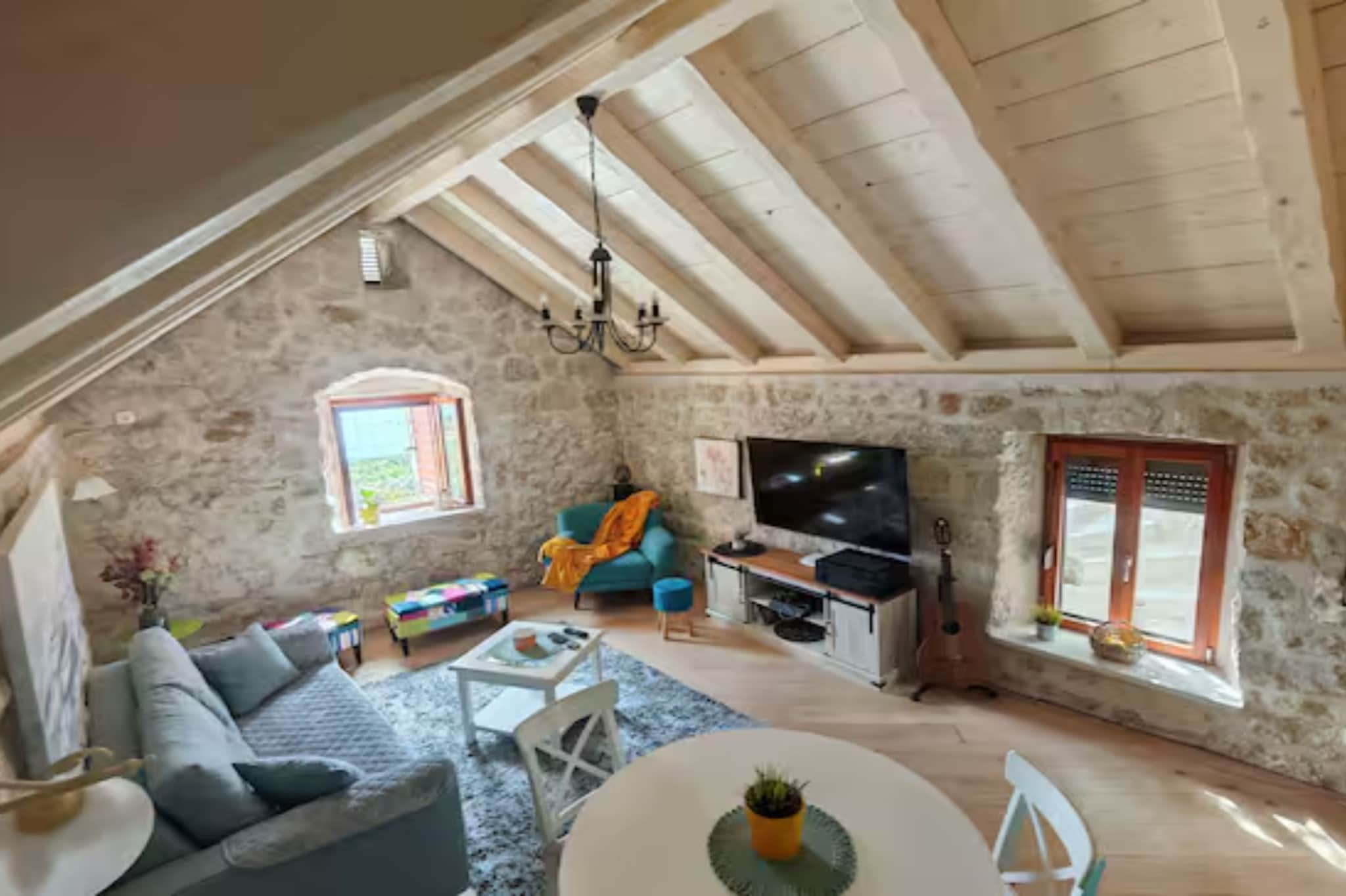 Villa Dalmata - Two-Bedroom House with Terrace and Sea View - Salon