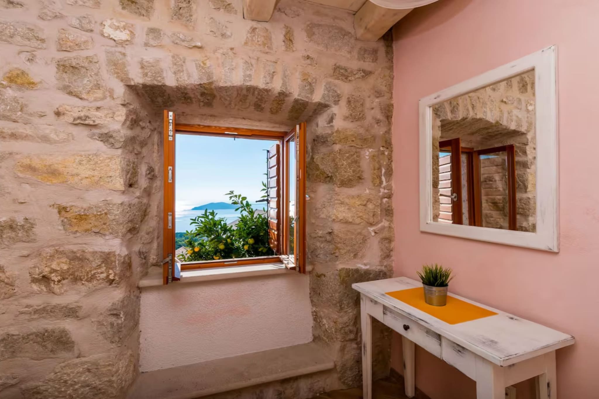 Villa Dalmata - Two-Bedroom House with Terrace and Sea View - Chambre