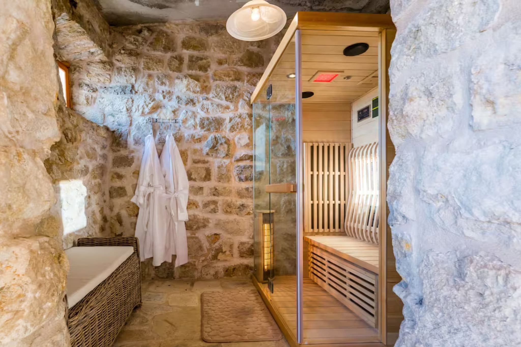 Villa Dalmata - Two-Bedroom House with Terrace and Sea View - Sauna