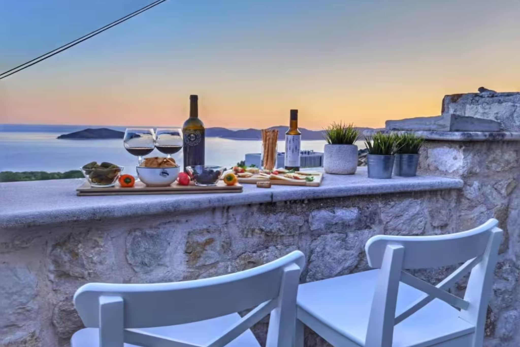 Villa Dalmata - Two-Bedroom House with Terrace and Sea View - Terrasse