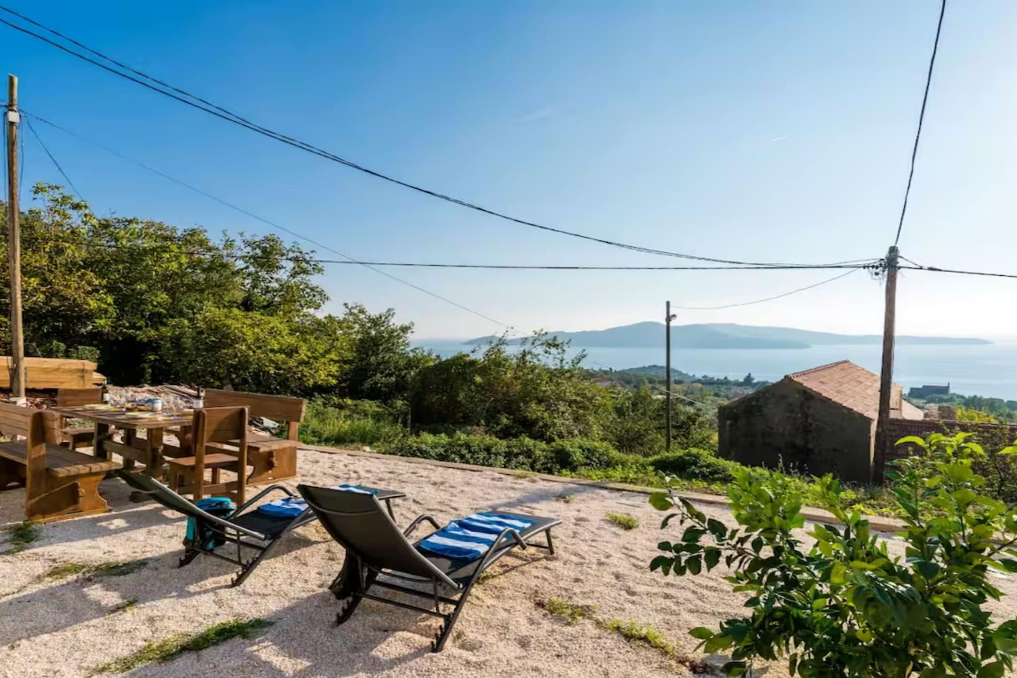 Villa Dalmata - Two-Bedroom House with Terrace and Sea View - Vue