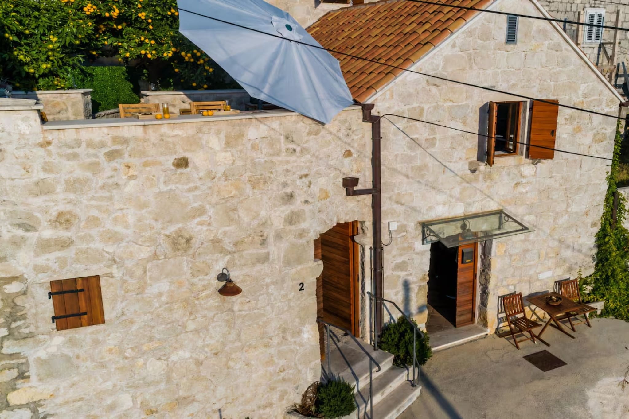Villa Dalmata - Two-Bedroom House with Terrace and Sea View - Extérieur