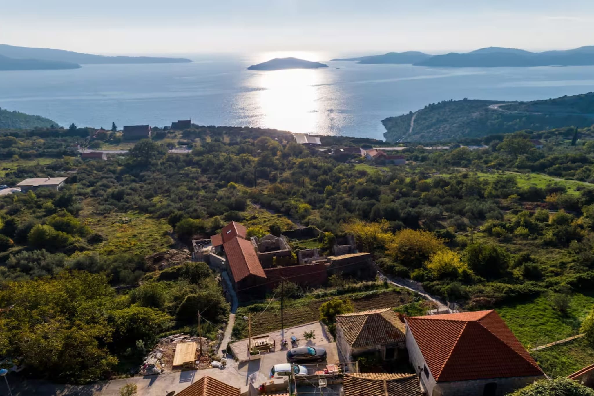 Villa Dalmata - Two-Bedroom House with Terrace and Sea View - Vue