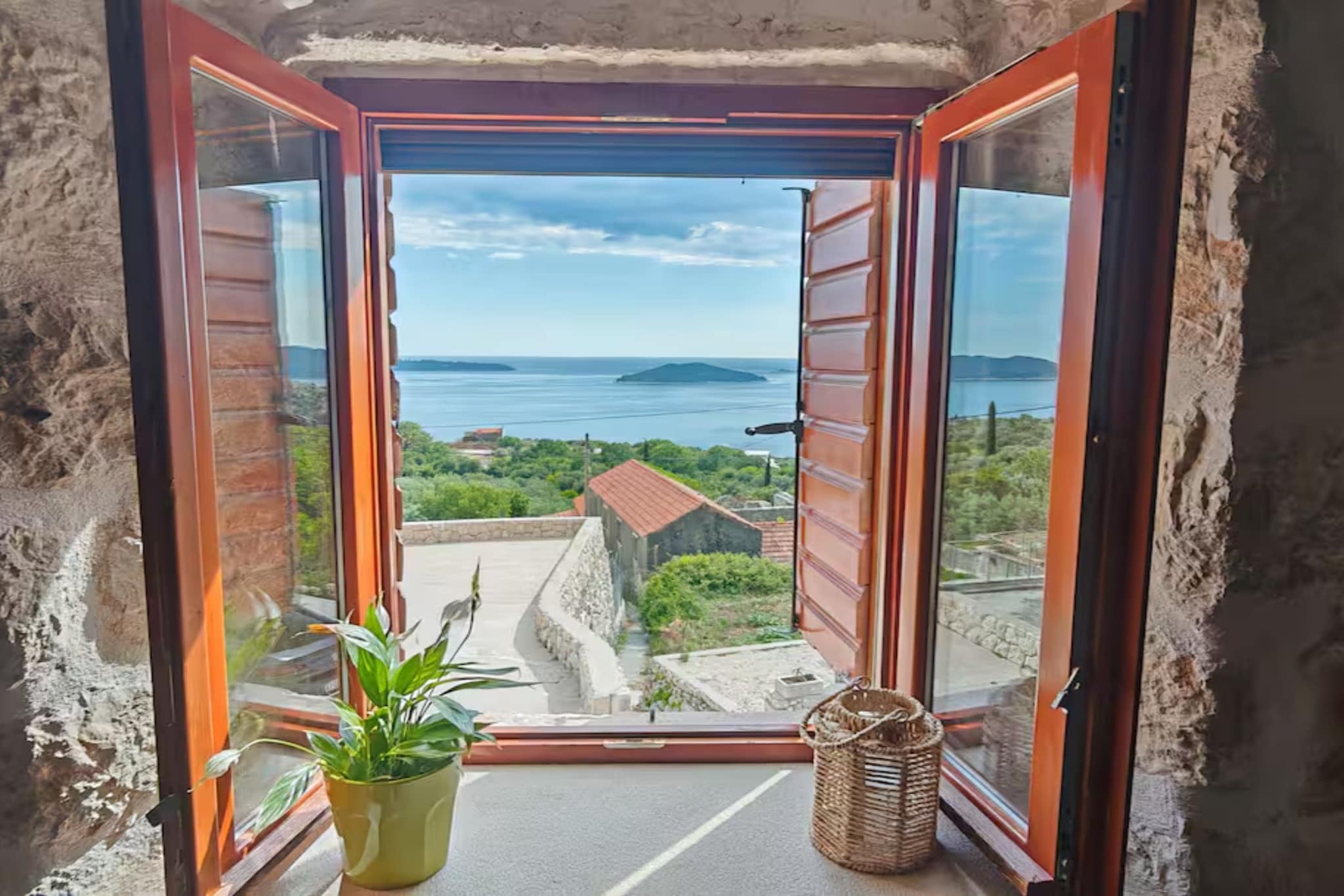 Villa Dalmata - Two-Bedroom House with Terrace and Sea View - Vue