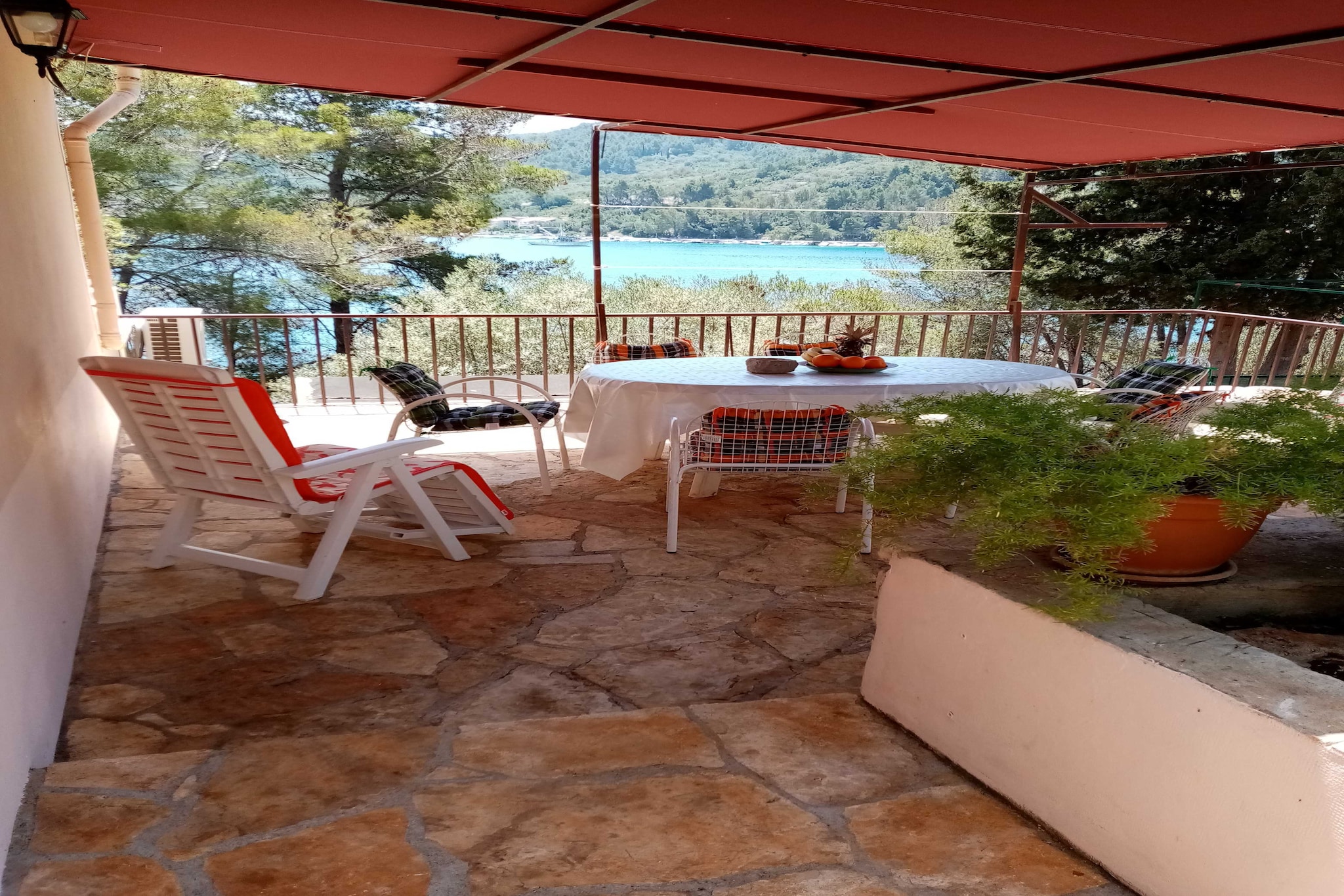 Seafront Apartment Dana - Two Bedroom Apartment with Terrace and Sea View - Terrasse