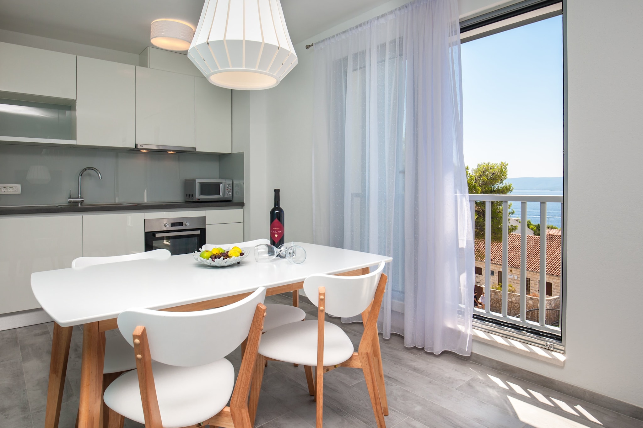 Apartments Dva Galeba - One Bedroom Apartment with Sea View (105)