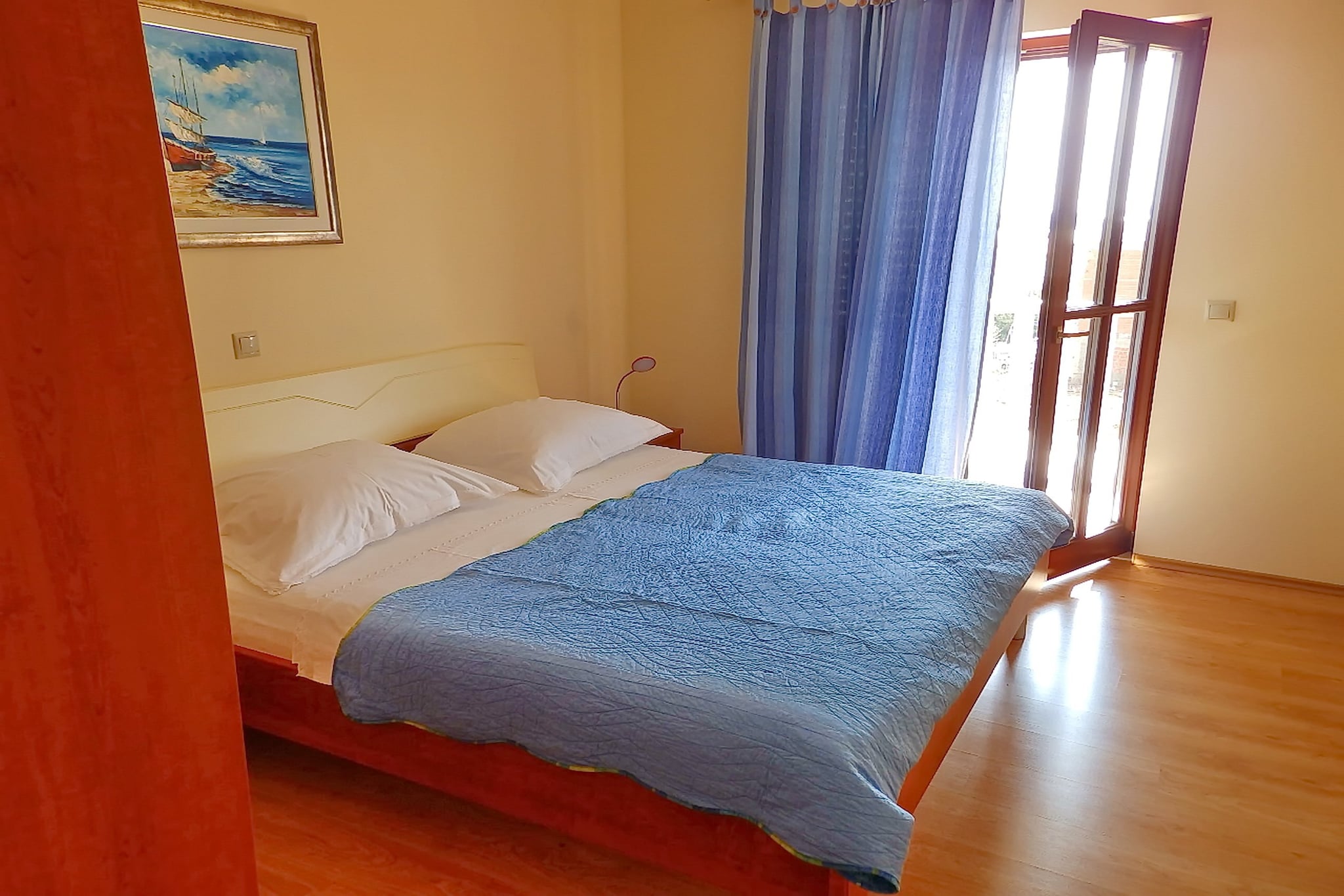 Apartments Sunny Side Orebić-Two Bedroom Apartment with Terrace-Slaapkamer