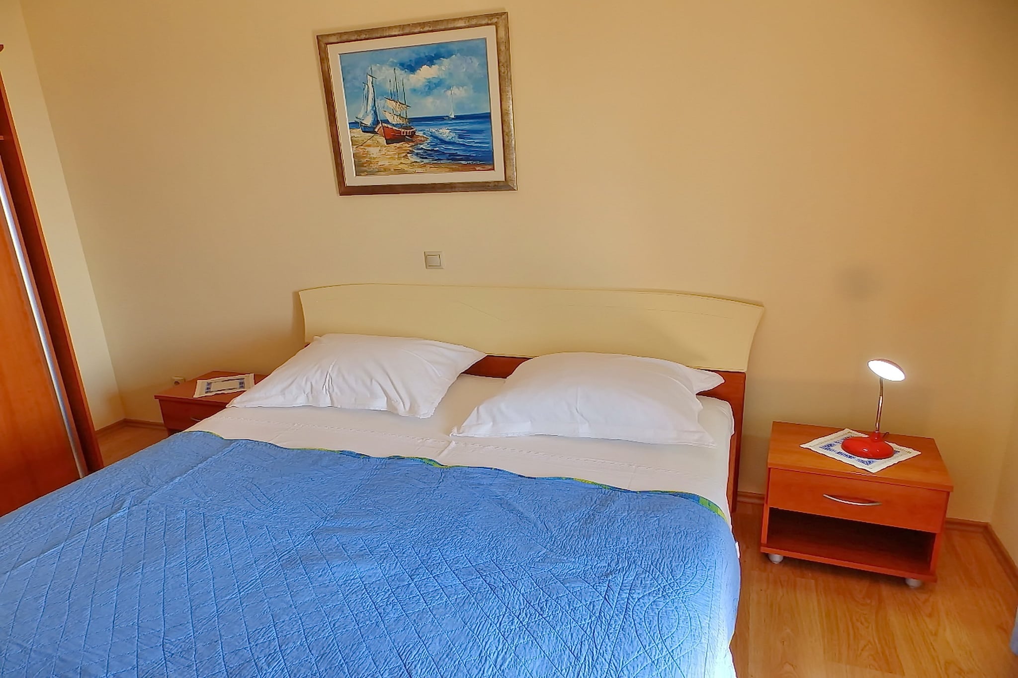 Apartments Sunny Side Orebić-Two Bedroom Apartment with Terrace-Slaapkamer