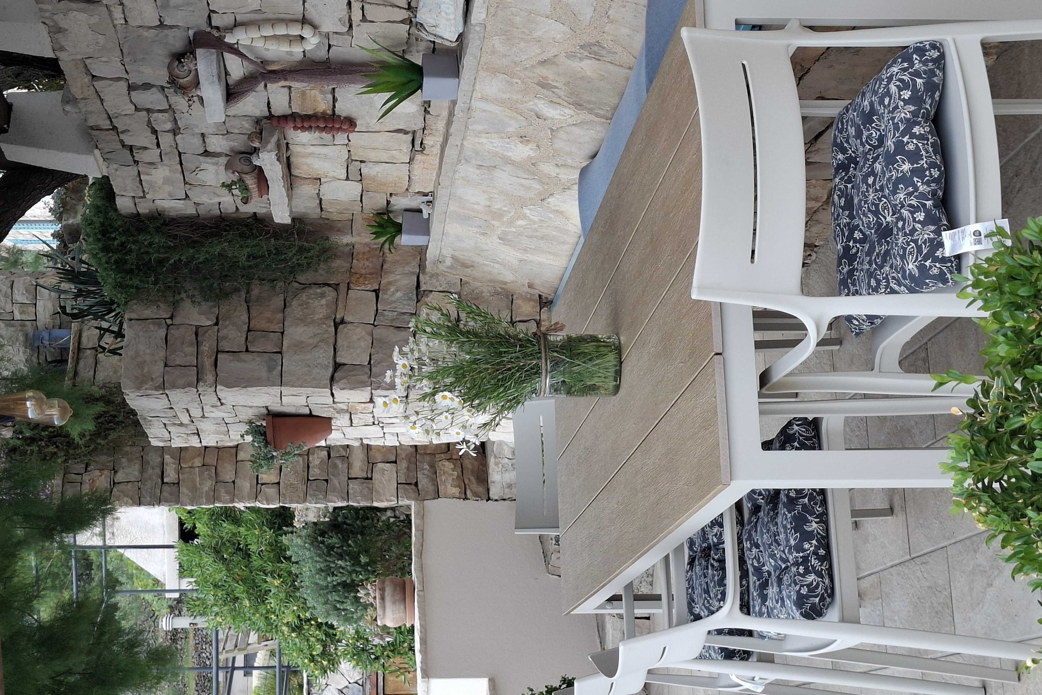 Holiday Home Luna - Two Bedroom Holiday Home with Sea View - Terrasse