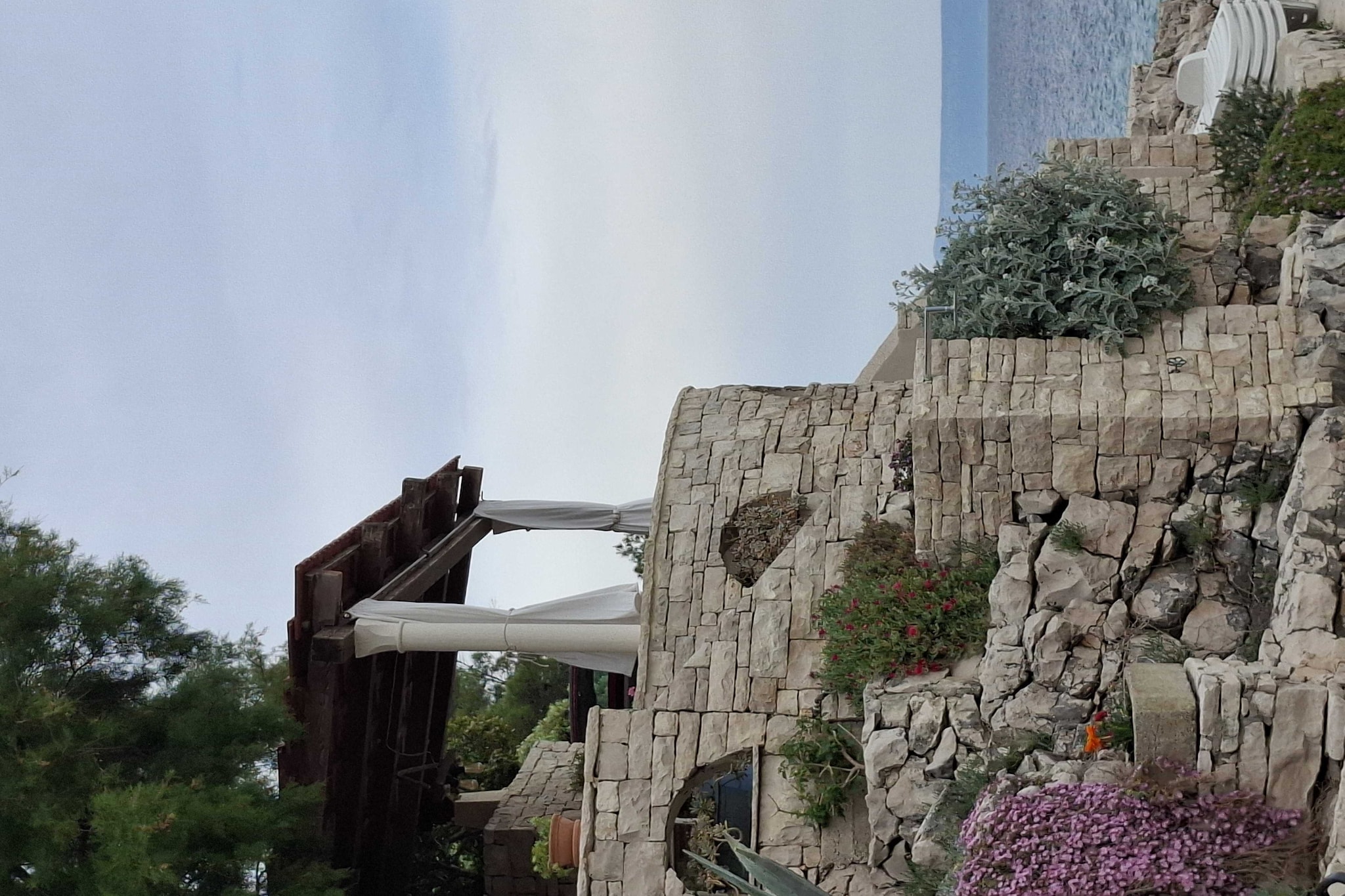 Holiday Home Luna - Two Bedroom Holiday Home with Sea View - Terrasse