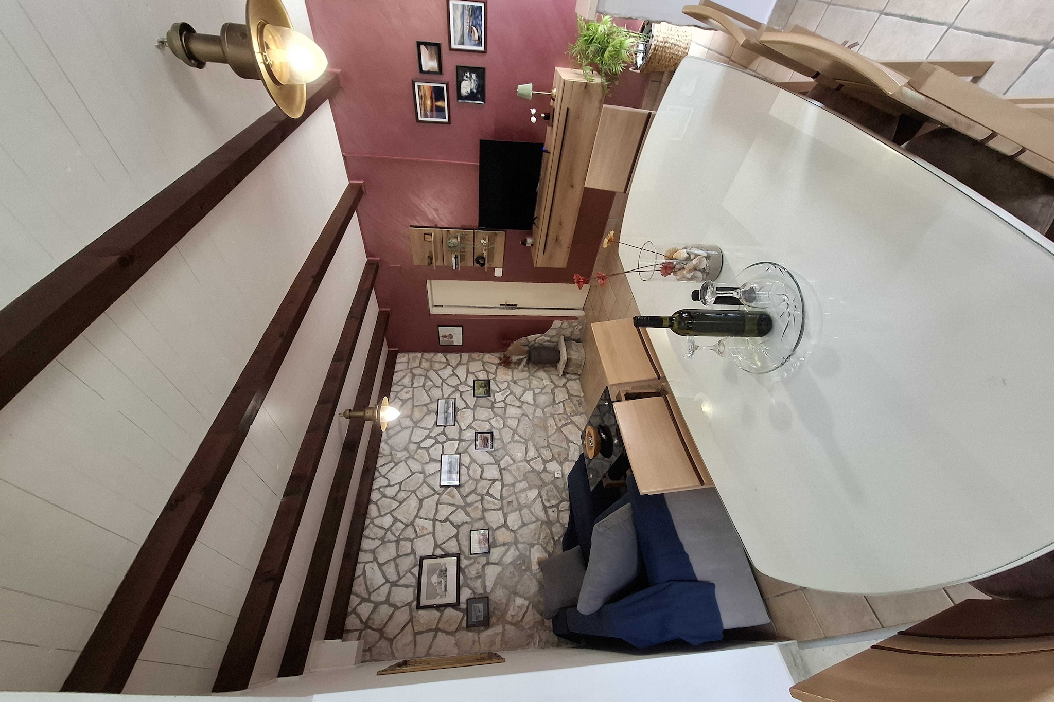 Holiday Home Luna - Two Bedroom Holiday Home with Sea View - Salon